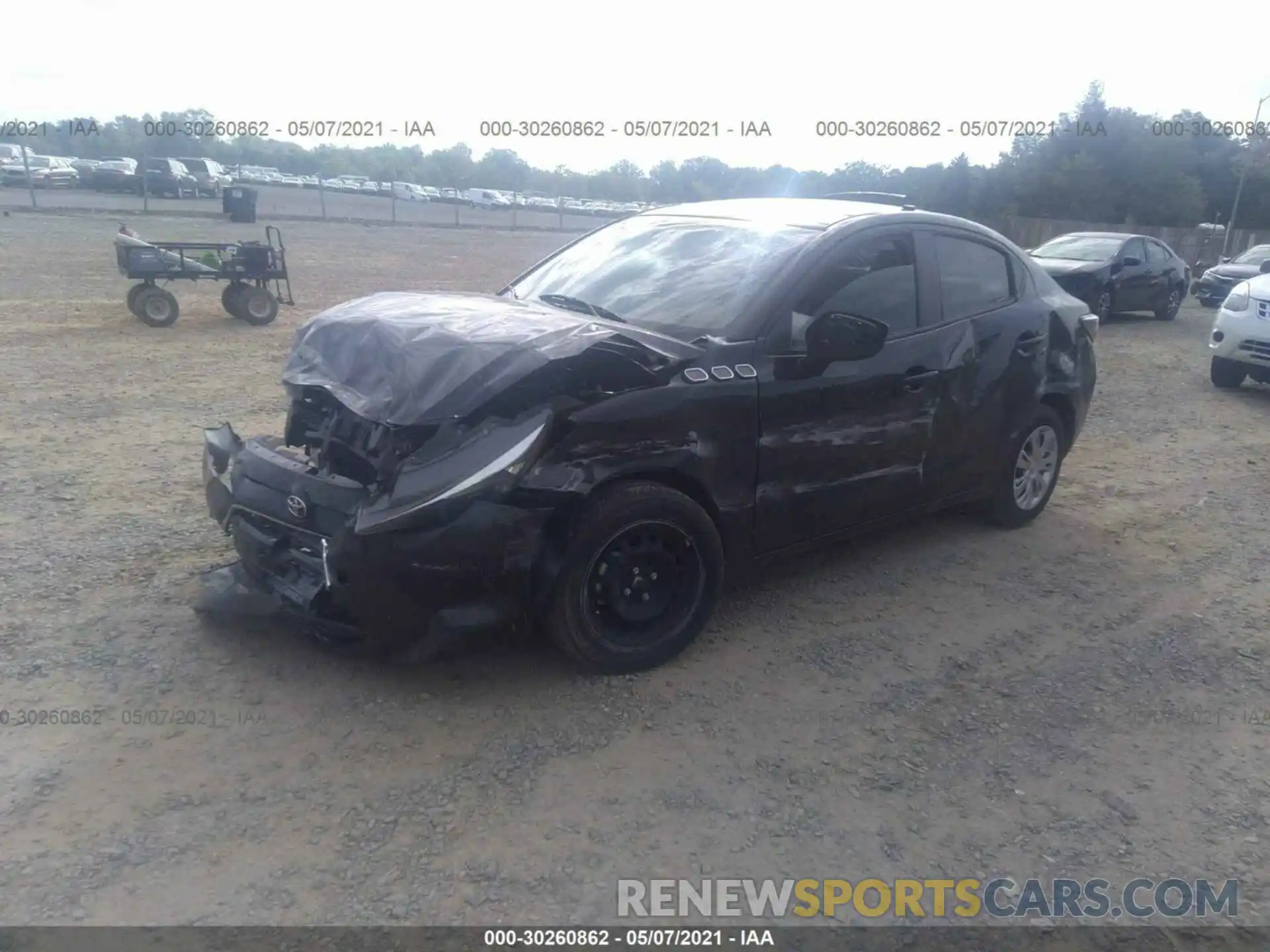 2 Photograph of a damaged car 3MYDLBYV9LY717139 TOYOTA YARIS SEDAN 2020