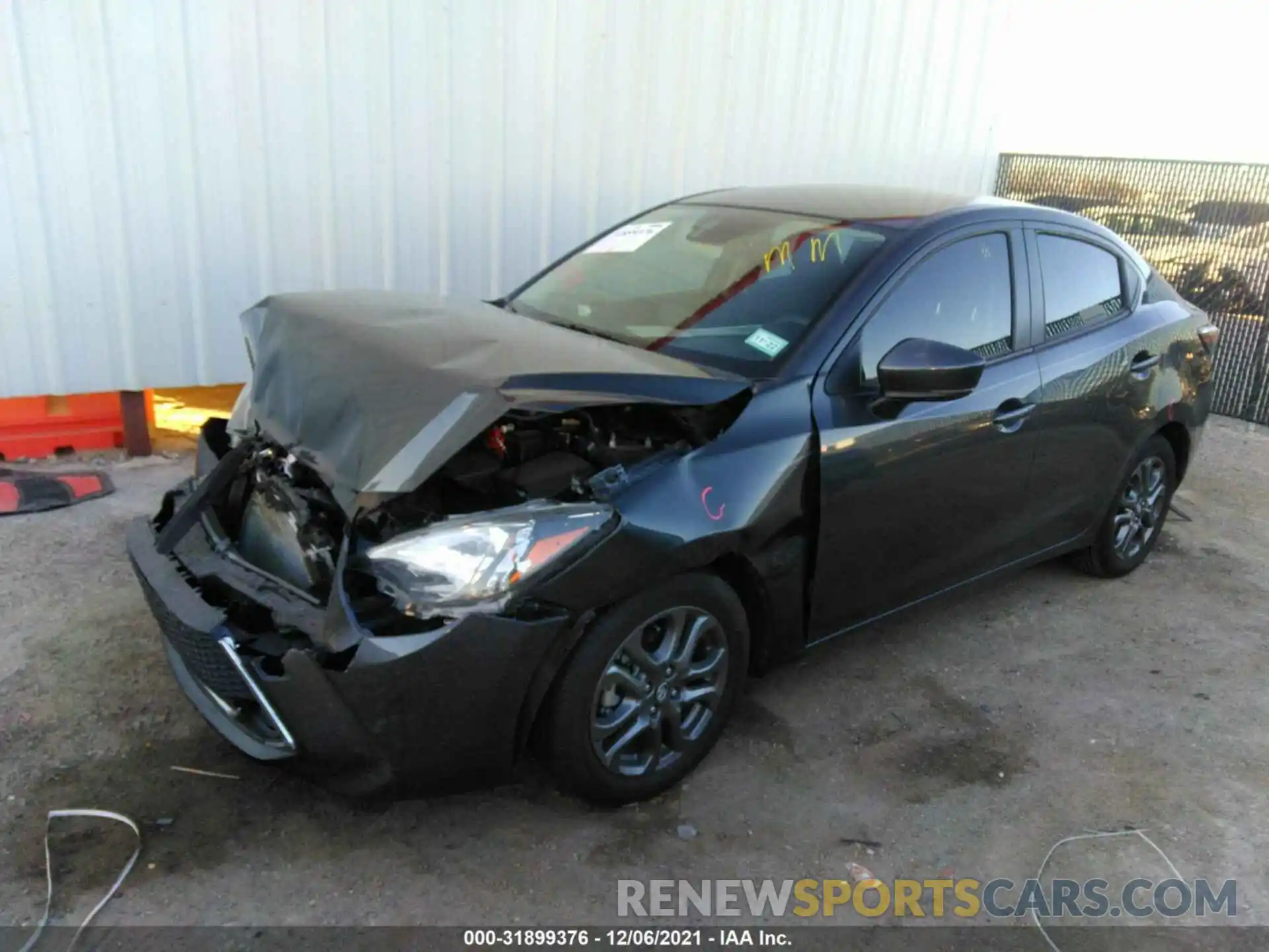 2 Photograph of a damaged car 3MYDLBYVXLY716310 TOYOTA YARIS SEDAN 2020