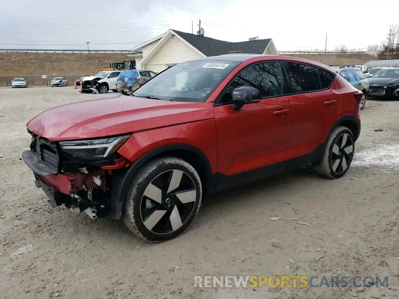 1 Photograph of a damaged car YV4ED3GM6P2052023 VOLVO C40 RECHAR 2023