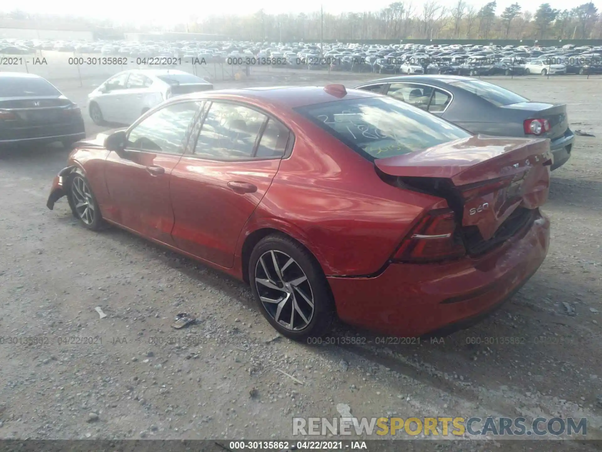 3 Photograph of a damaged car 7JR102FK6KG006549 VOLVO S60 2019