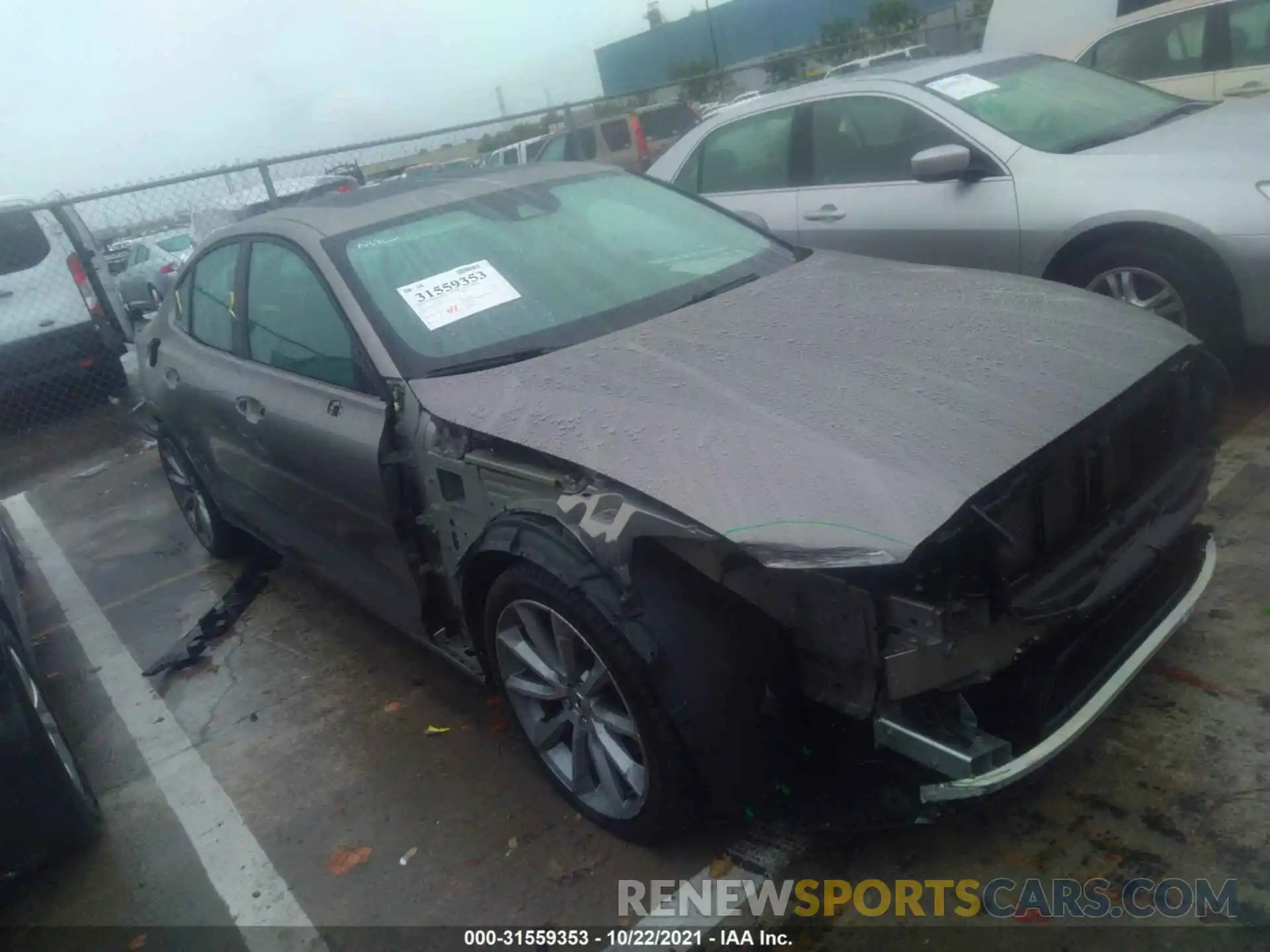 1 Photograph of a damaged car 7JR102FK7KG003871 VOLVO S60 2019