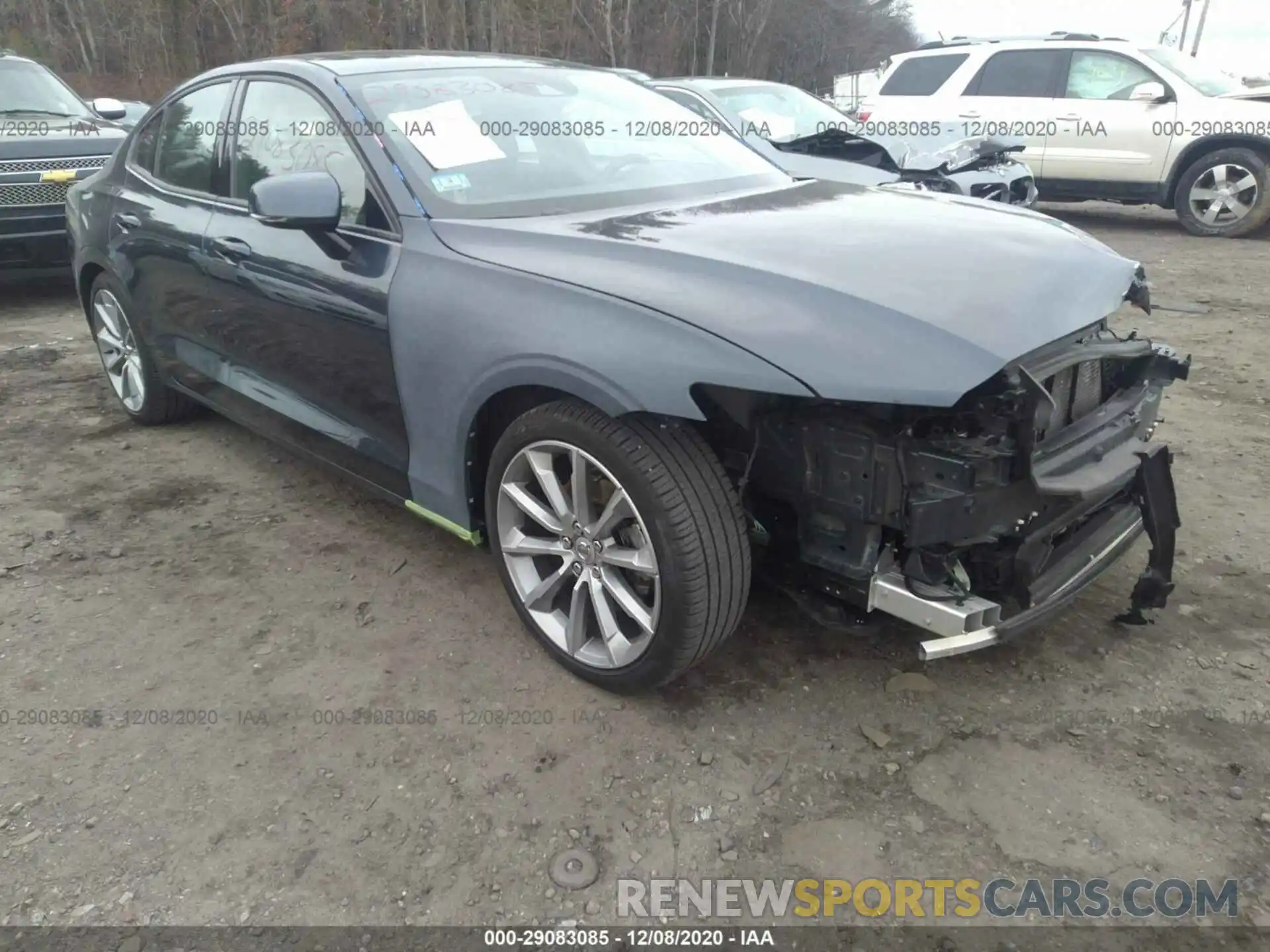 1 Photograph of a damaged car 7JR102FK7KG014739 VOLVO S60 2019