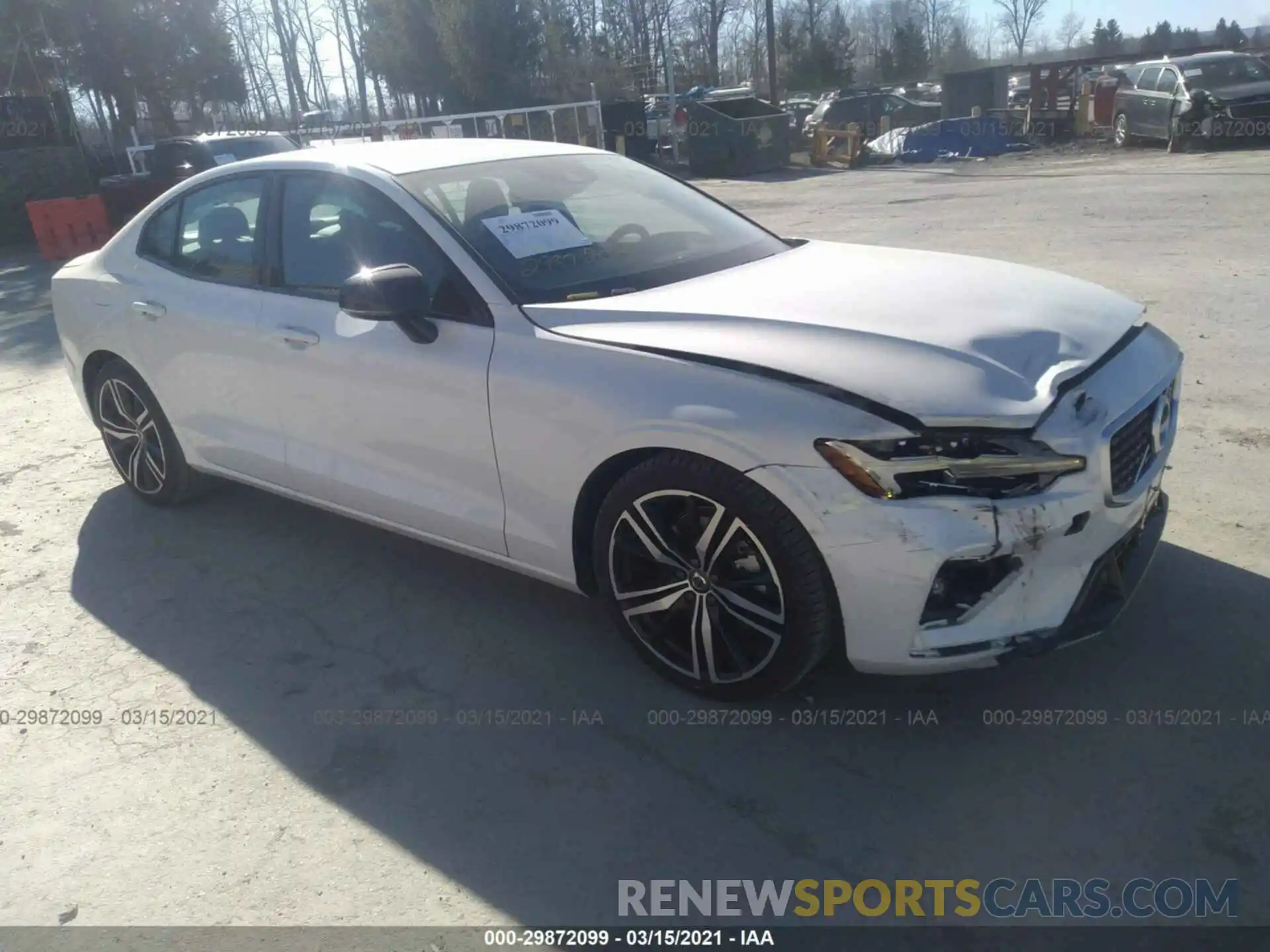 1 Photograph of a damaged car 7JR102FM6KG012885 VOLVO S60 2019