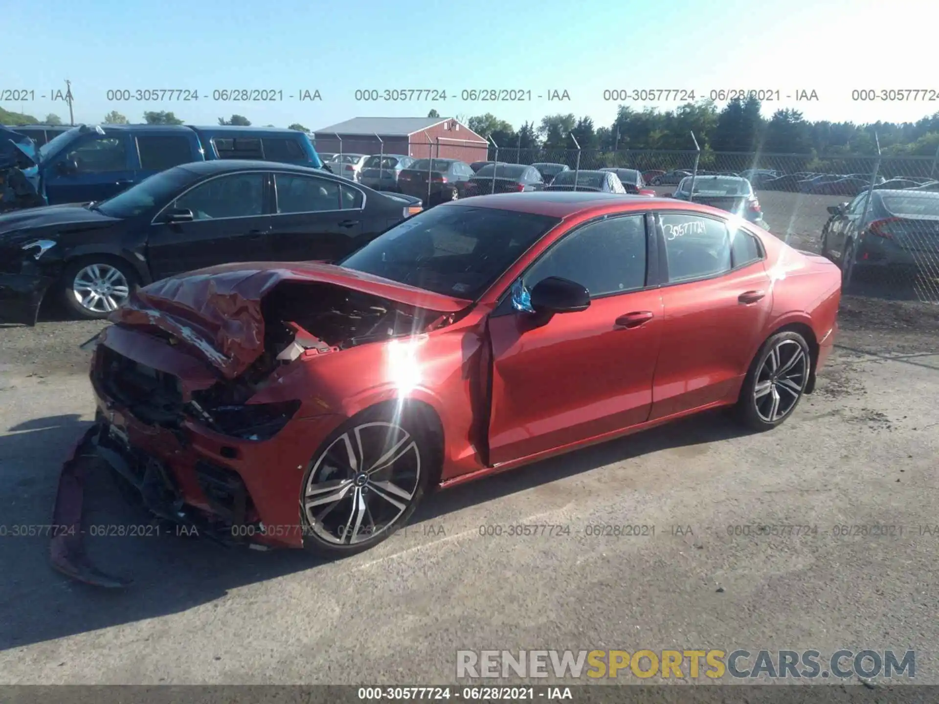 2 Photograph of a damaged car 7JR102FM7KG000521 VOLVO S60 2019