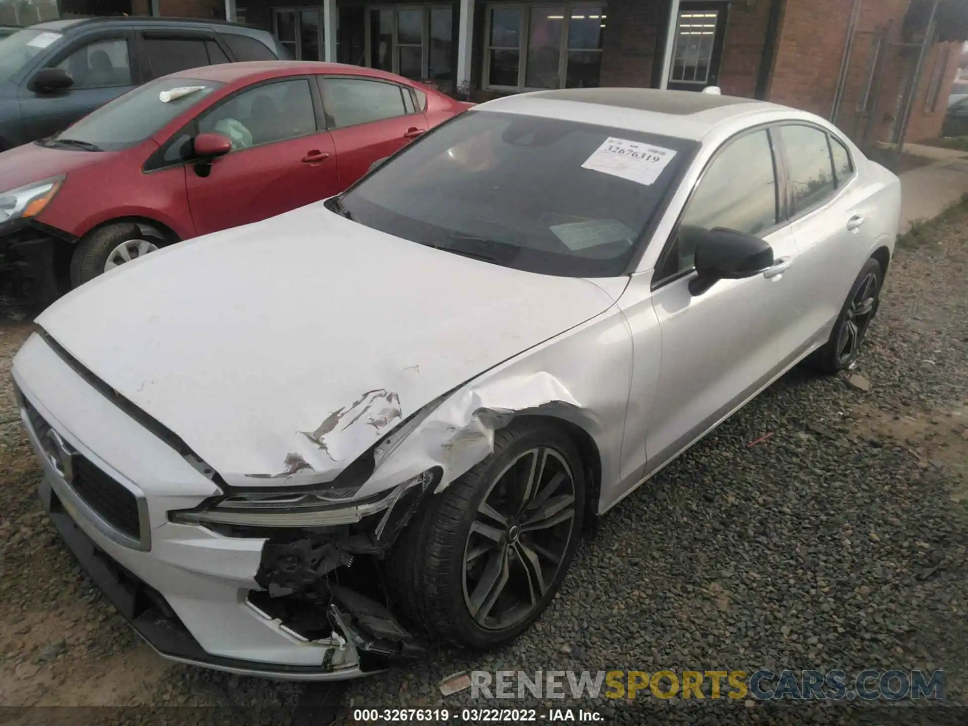 2 Photograph of a damaged car 7JR102FM7KG012068 VOLVO S60 2019