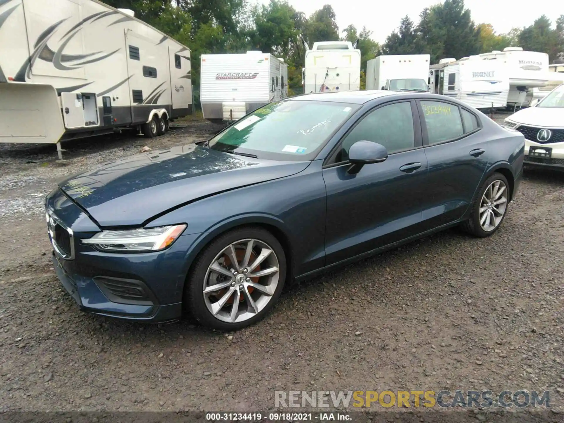 2 Photograph of a damaged car 7JRA22TK0KG001510 VOLVO S60 2019