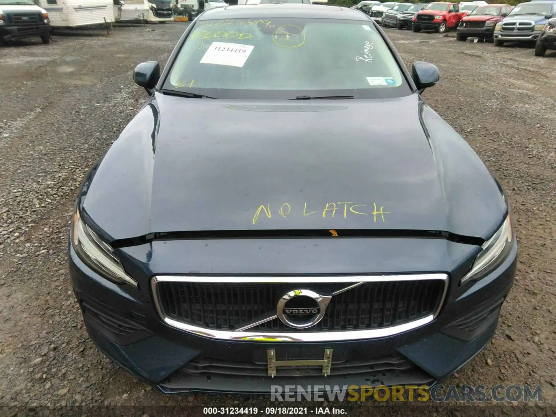 6 Фотография поврежденного автомобиля 7JRA22TK0KG001510 VOLVO S60 2019