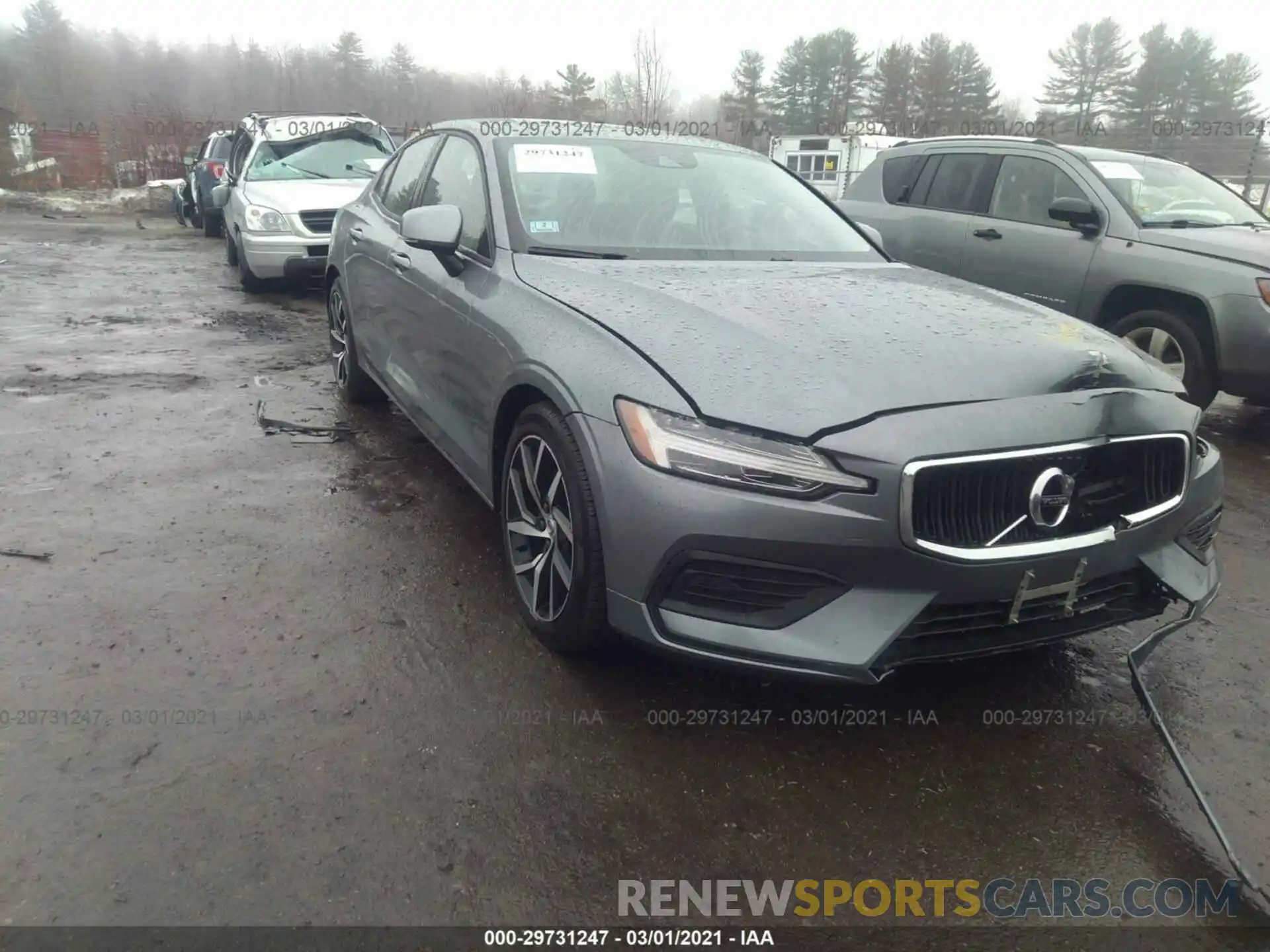 1 Photograph of a damaged car 7JRA22TK1KG016162 VOLVO S60 2019