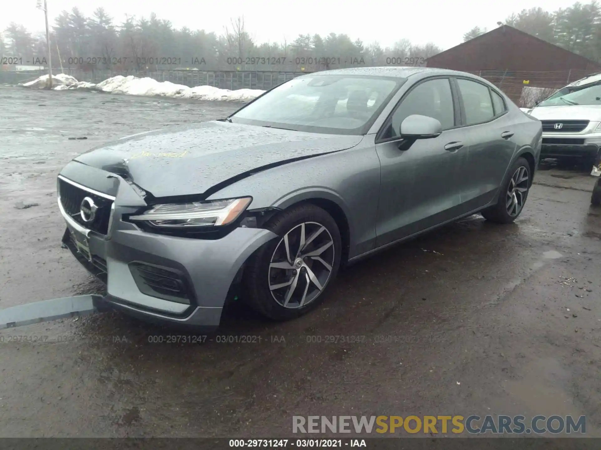 2 Photograph of a damaged car 7JRA22TK1KG016162 VOLVO S60 2019