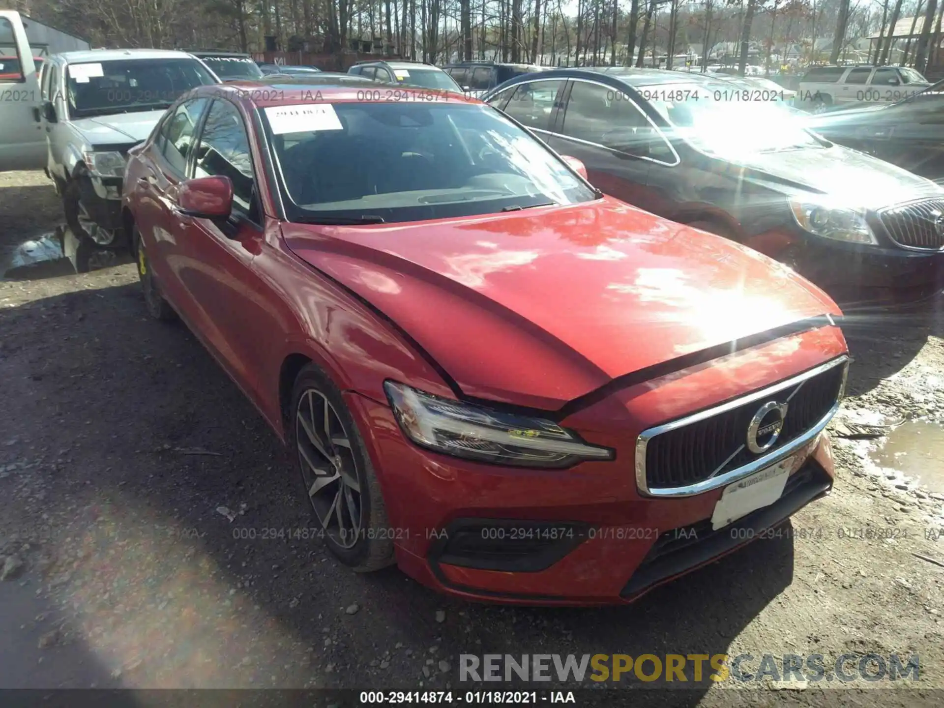 1 Photograph of a damaged car 7JRA22TK2KG014680 VOLVO S60 2019