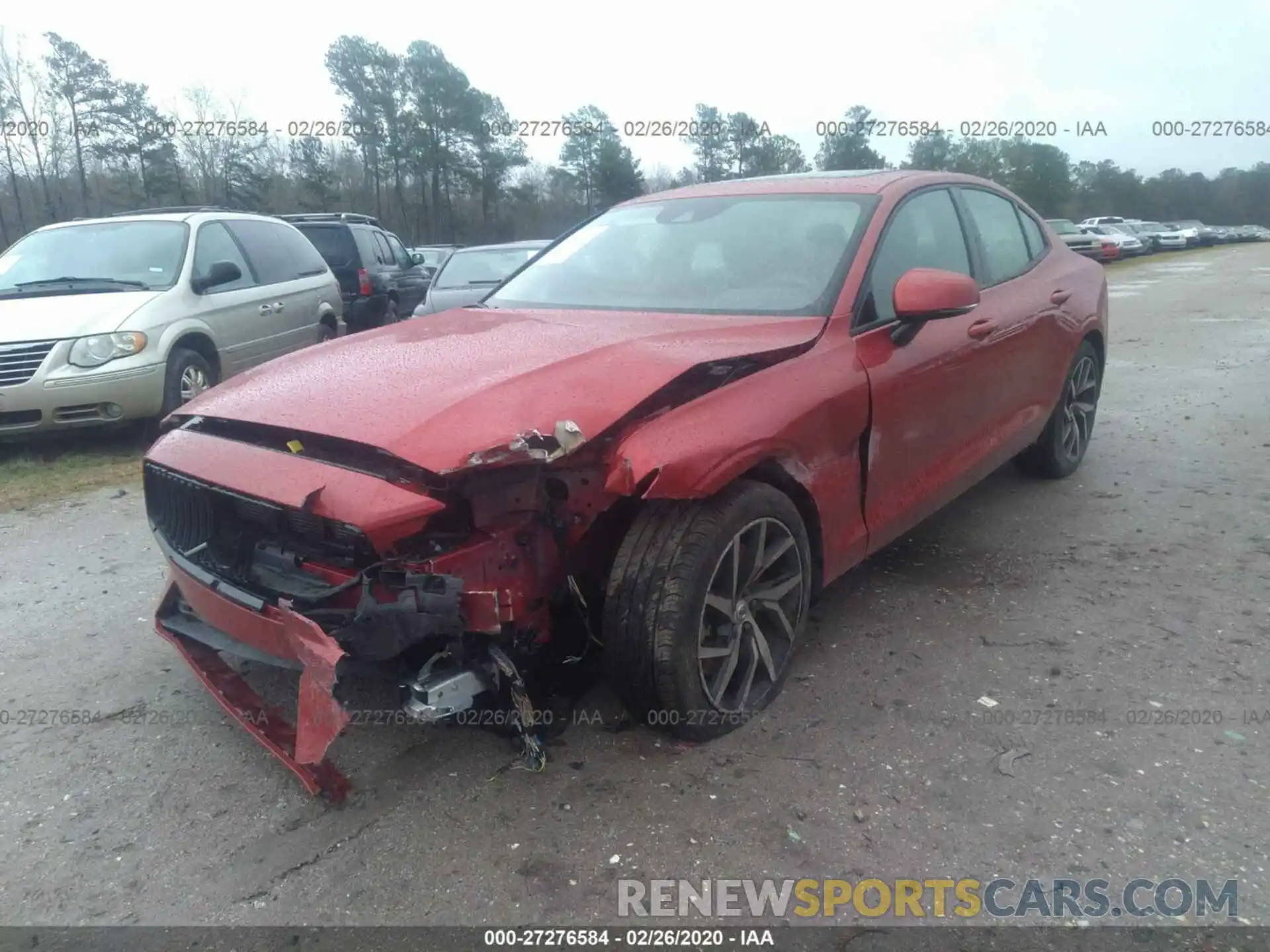 2 Photograph of a damaged car 7JRA22TK3KG005809 VOLVO S60 2019