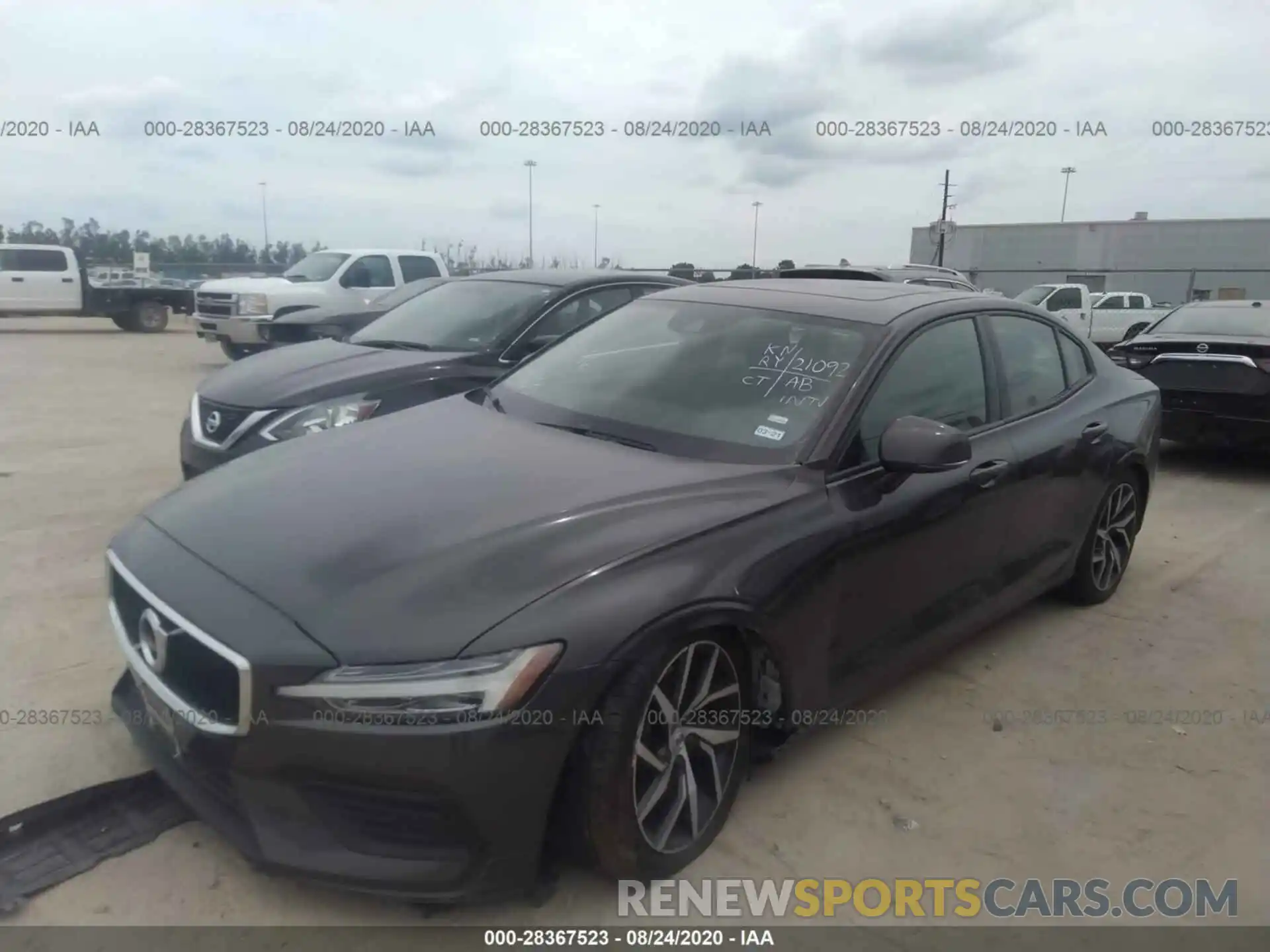 2 Photograph of a damaged car 7JRA22TK3KG008399 VOLVO S60 2019