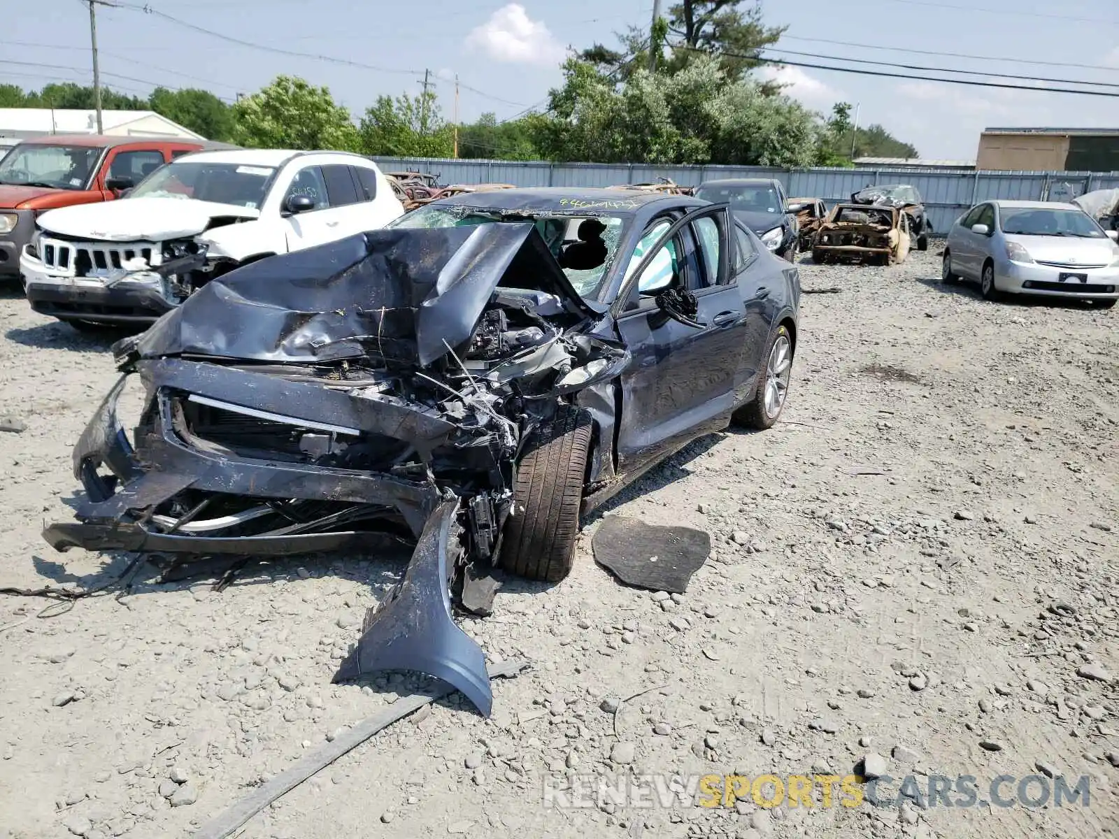 2 Photograph of a damaged car 7JRA22TK4KG001512 VOLVO S60 2019