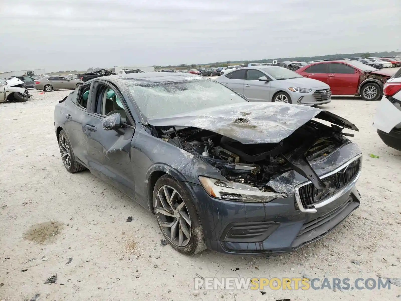 1 Photograph of a damaged car 7JRA22TK6KG010146 VOLVO S60 2019