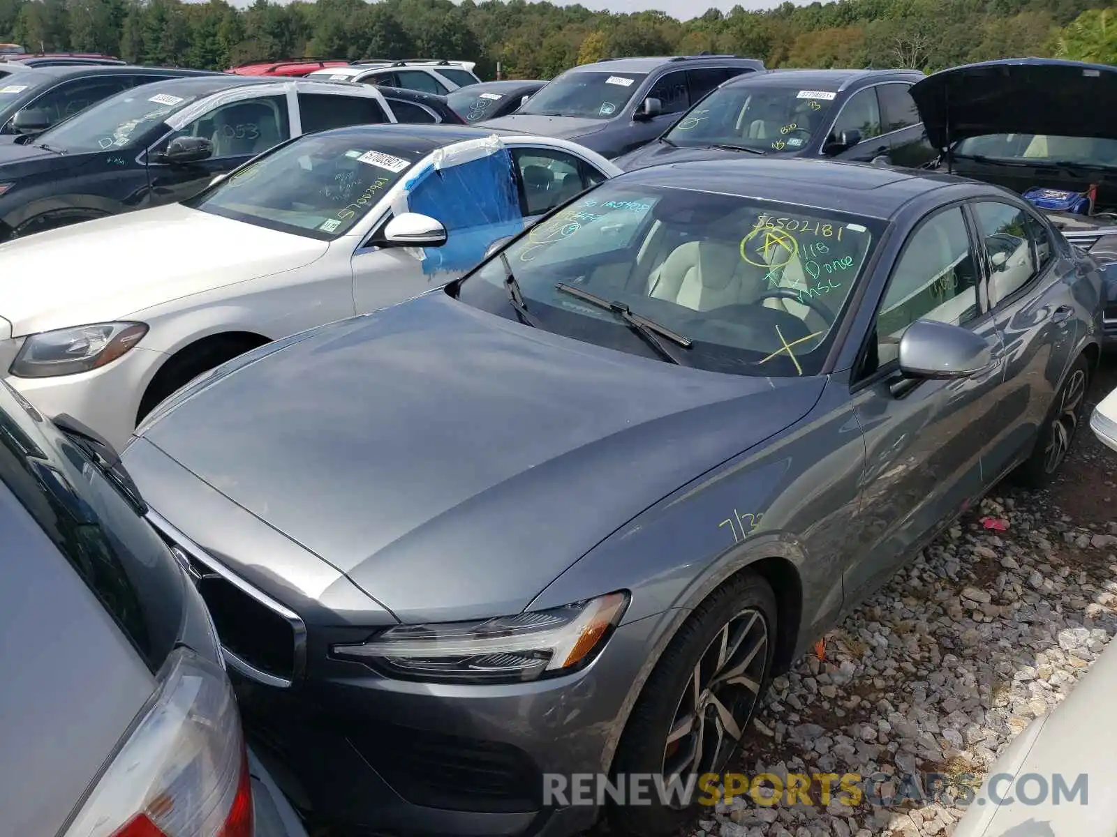 2 Photograph of a damaged car 7JRA22TK6KG017369 VOLVO S60 2019