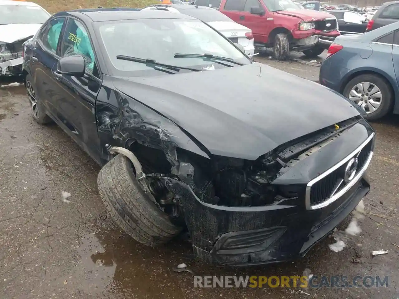 1 Photograph of a damaged car 7JRA22TK7KG007434 VOLVO S60 2019