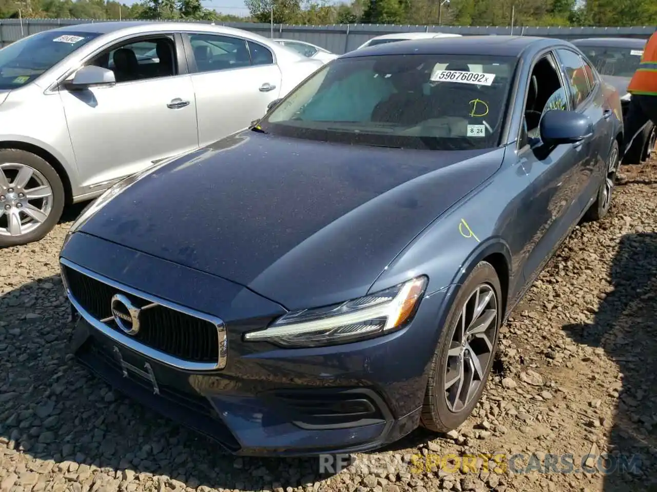 2 Photograph of a damaged car 7JRA22TK7KG017591 VOLVO S60 2019