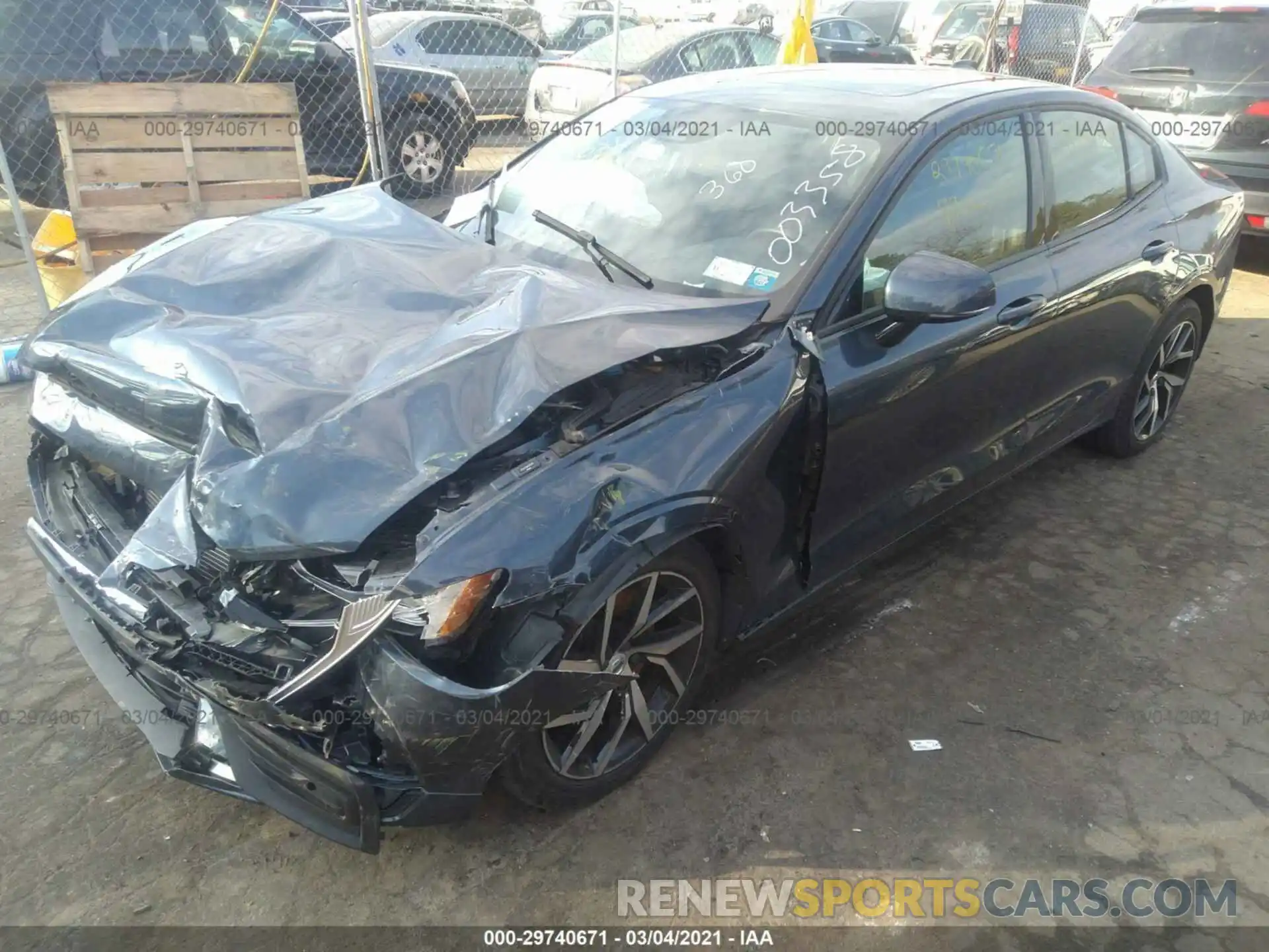 2 Photograph of a damaged car 7JRA22TK8KG003358 VOLVO S60 2019