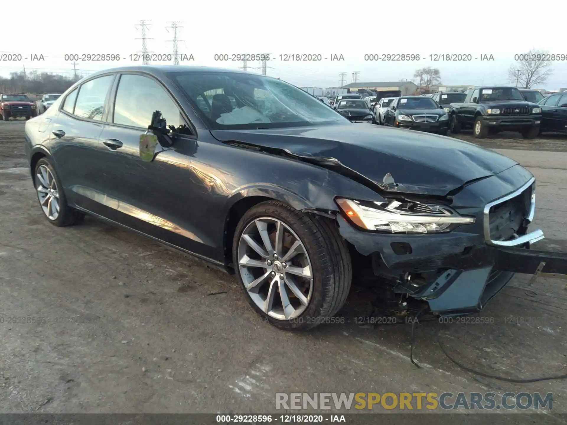 1 Photograph of a damaged car 7JRA22TK8KG003795 VOLVO S60 2019