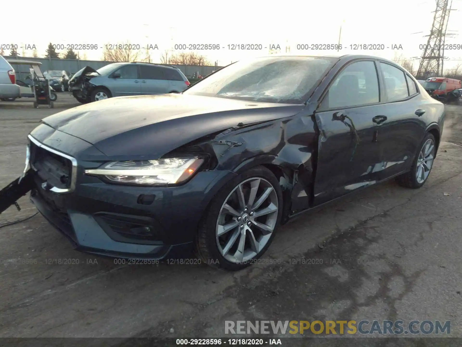 2 Photograph of a damaged car 7JRA22TK8KG003795 VOLVO S60 2019