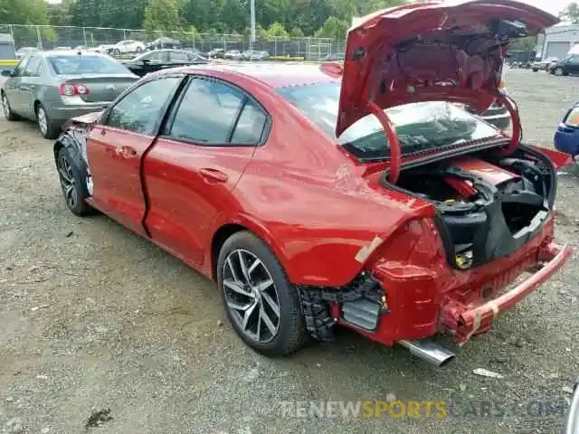 3 Photograph of a damaged car 7JRA22TK9KG003532 VOLVO S60 2019