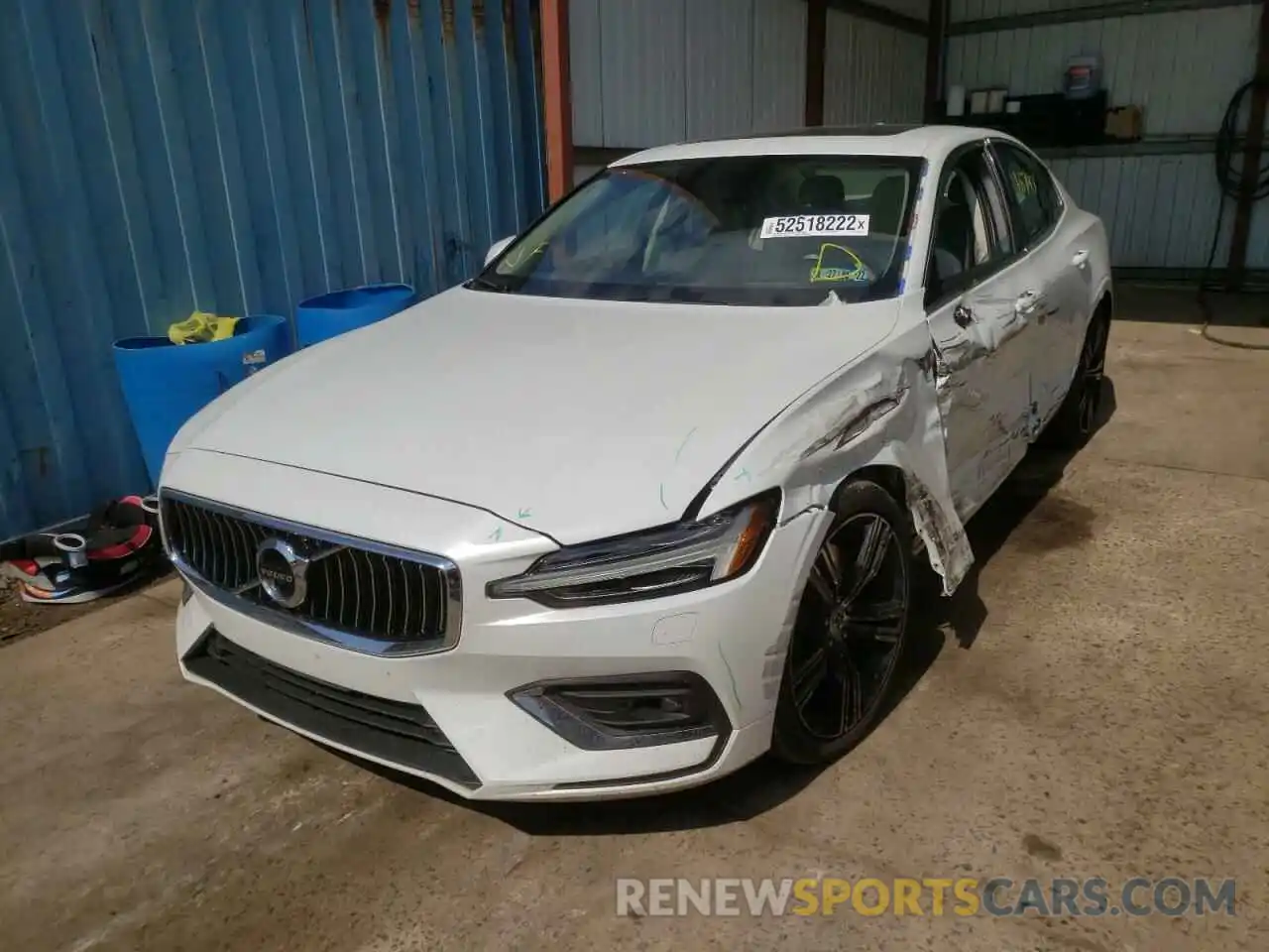 2 Photograph of a damaged car 7JRA22TL2KG007852 VOLVO S60 2019