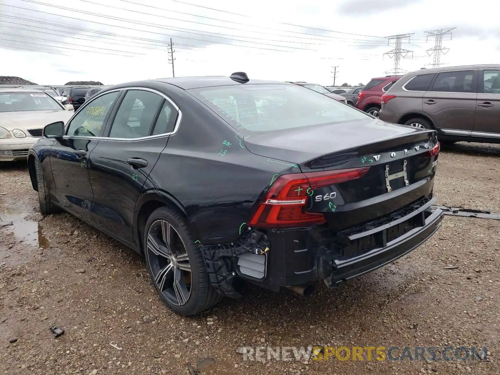 3 Фотография поврежденного автомобиля 7JRA22TL4KG002250 VOLVO S60 2019