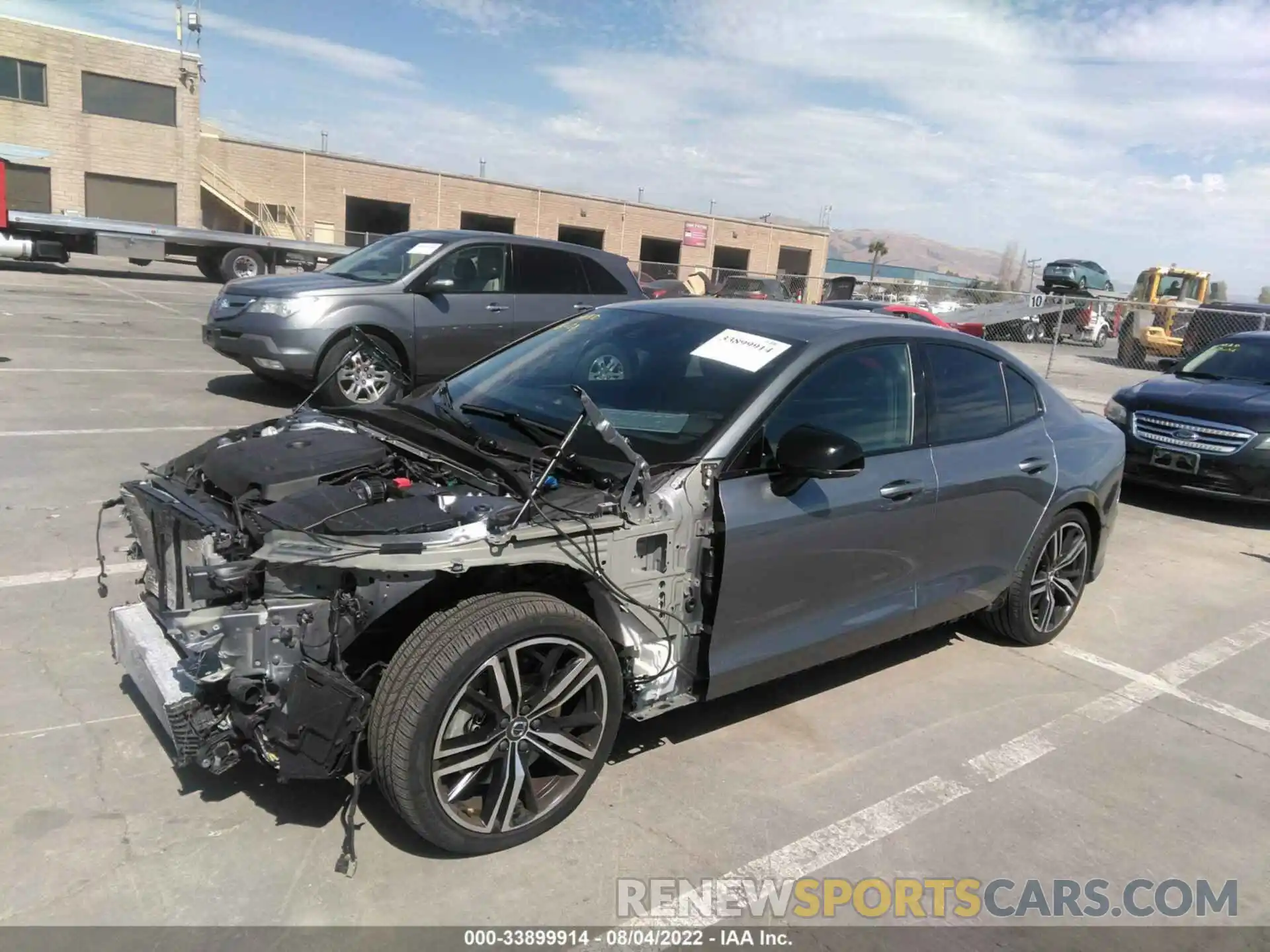 2 Photograph of a damaged car 7JRA22TM1KG012808 VOLVO S60 2019