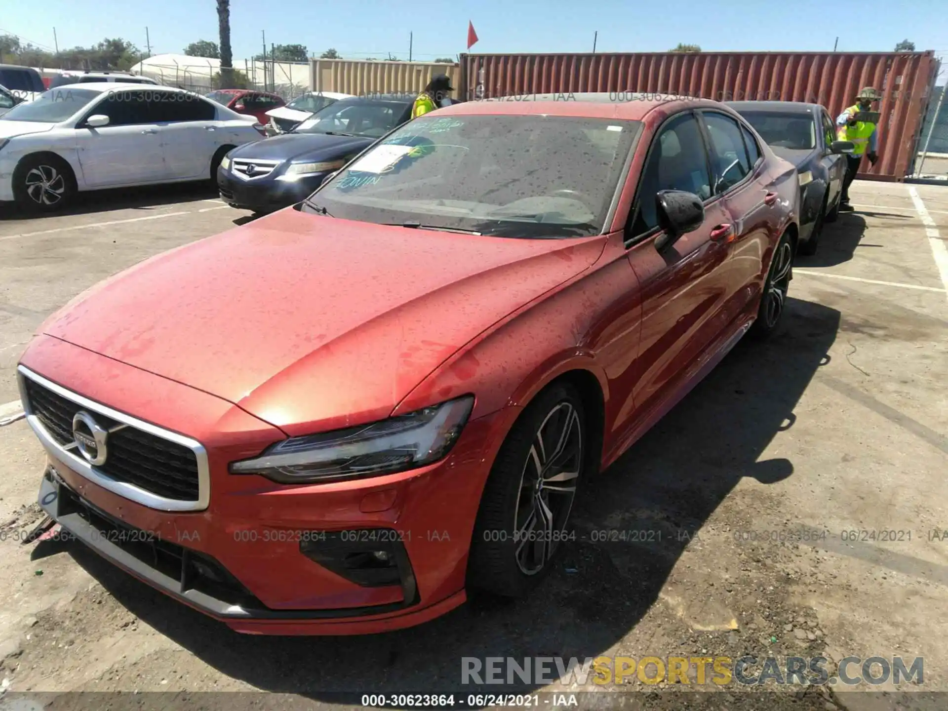 2 Photograph of a damaged car 7JRA22TM2KG000618 VOLVO S60 2019