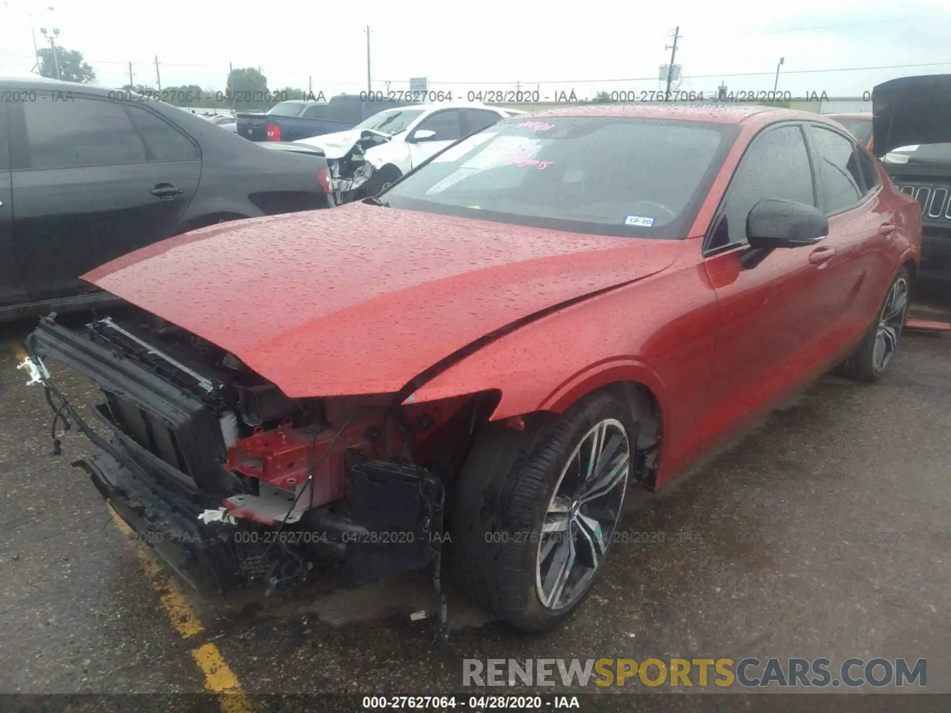 2 Photograph of a damaged car 7JRA22TM2KG002711 VOLVO S60 2019