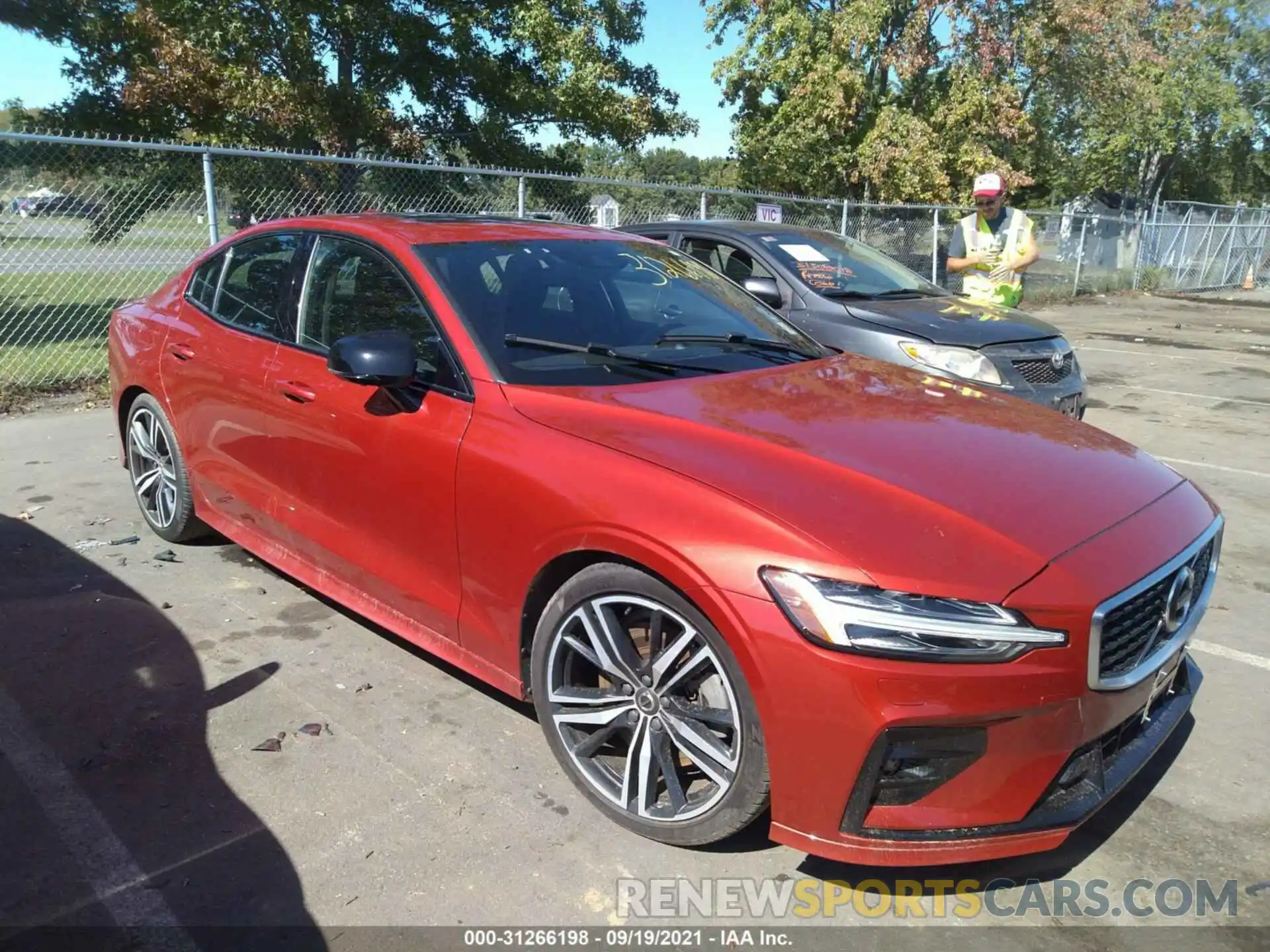 1 Photograph of a damaged car 7JRA22TM2KG002756 VOLVO S60 2019