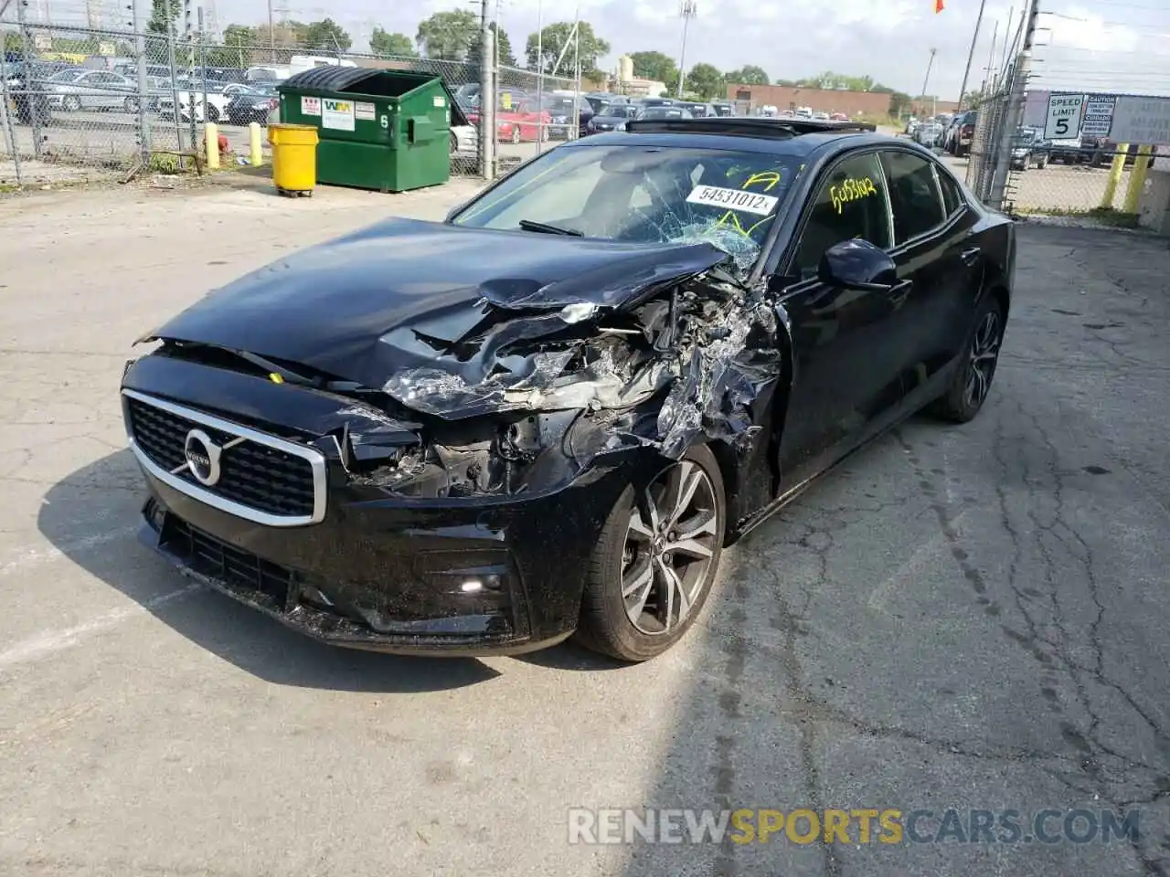 2 Фотография поврежденного автомобиля 7JRA22TM3KG013586 VOLVO S60 2019