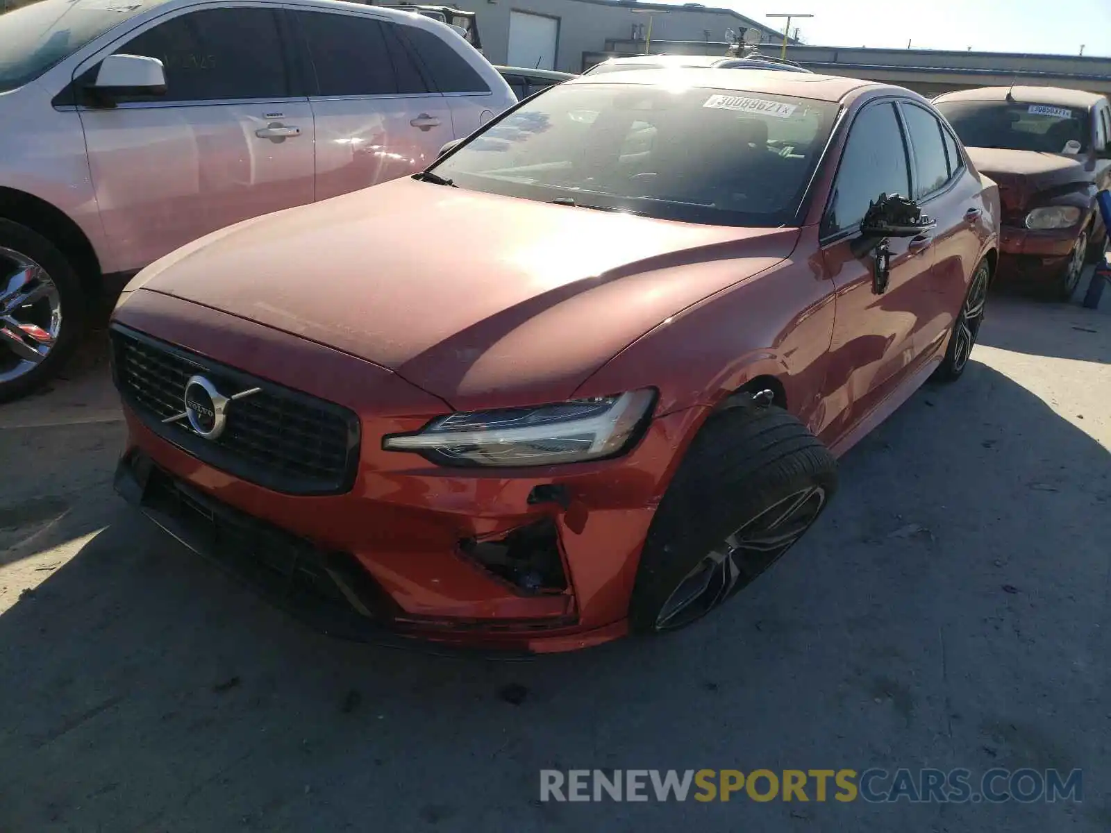 2 Photograph of a damaged car 7JRA22TM7KG000596 VOLVO S60 2019