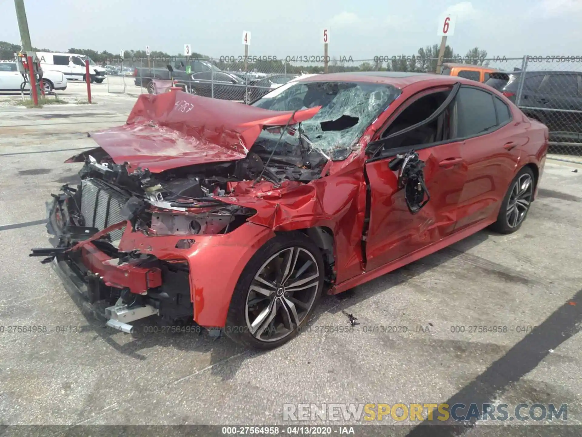 2 Photograph of a damaged car 7JRA22TM7KG014787 VOLVO S60 2019