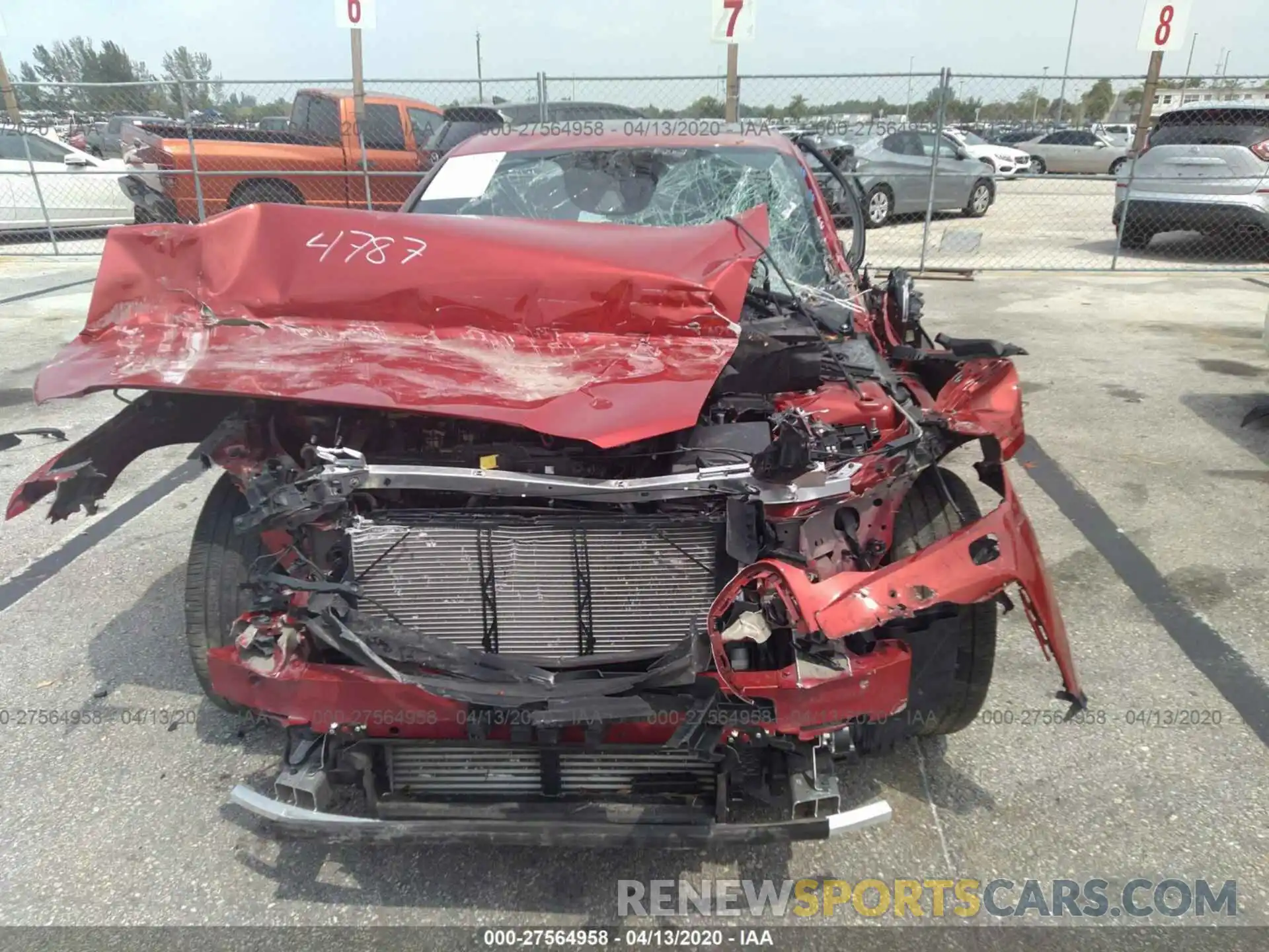 6 Photograph of a damaged car 7JRA22TM7KG014787 VOLVO S60 2019