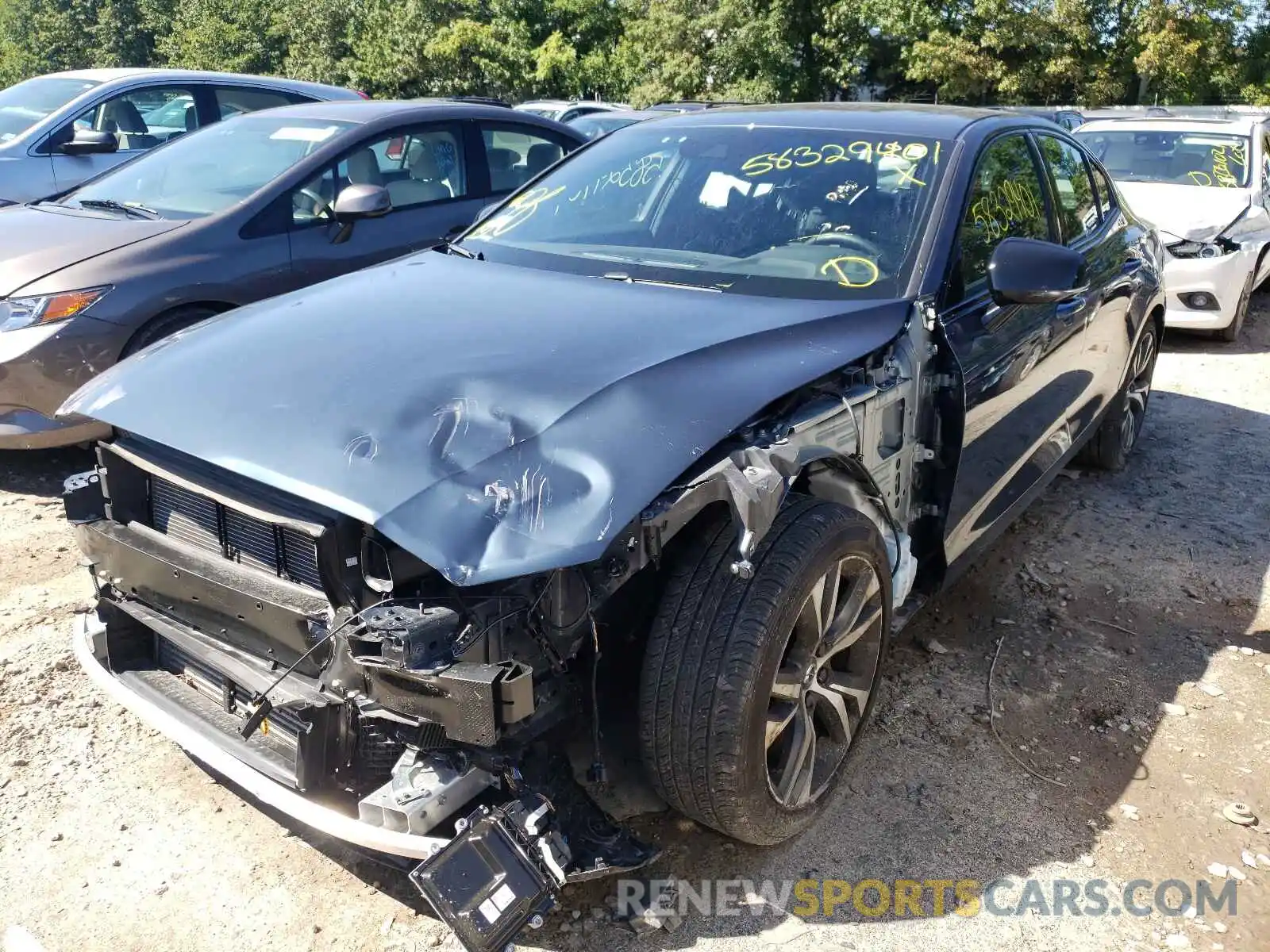 2 Photograph of a damaged car 7JRA22TM8KG007279 VOLVO S60 2019