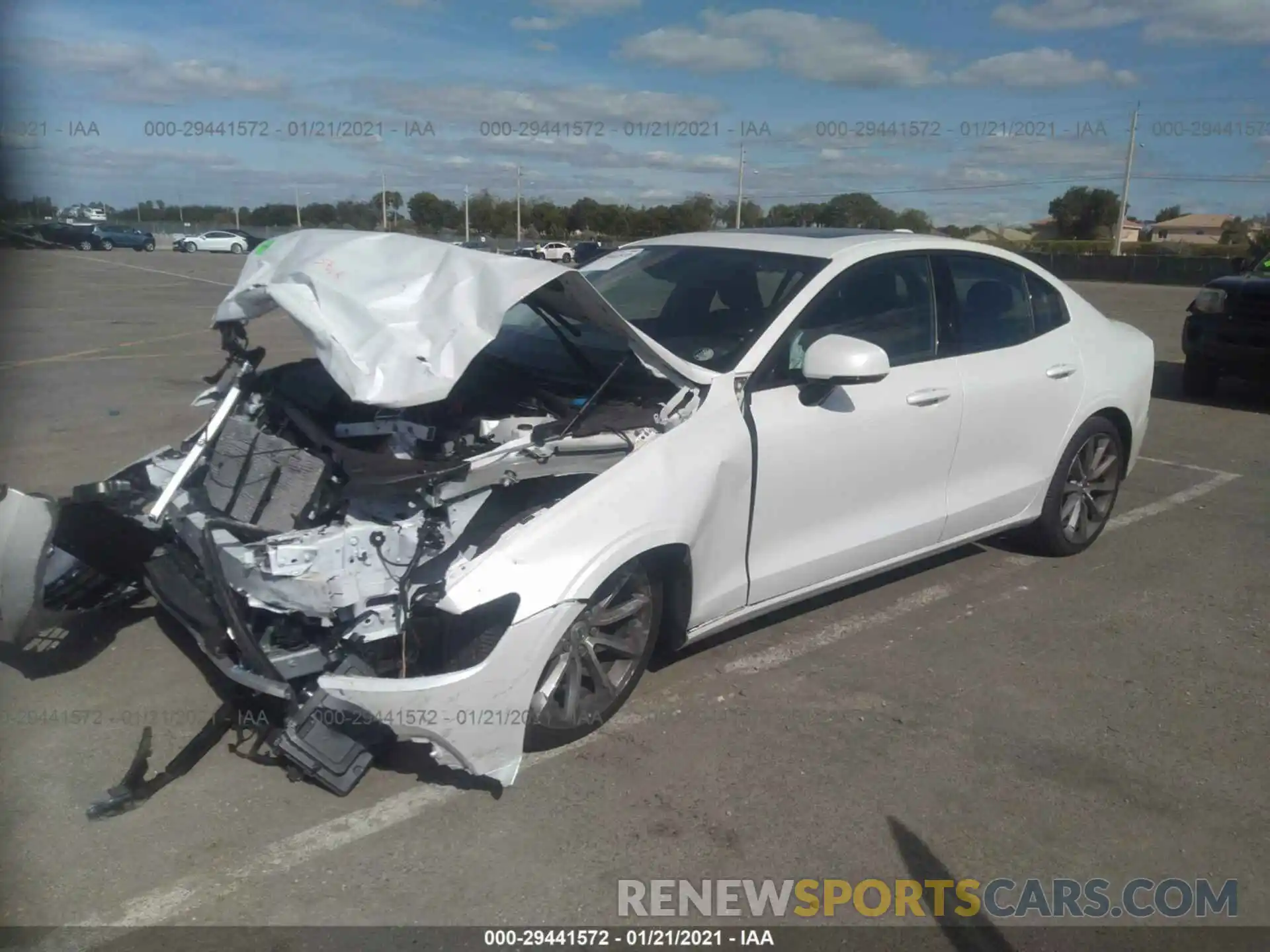 2 Photograph of a damaged car 7JR102FK2LG042515 VOLVO S60 2020