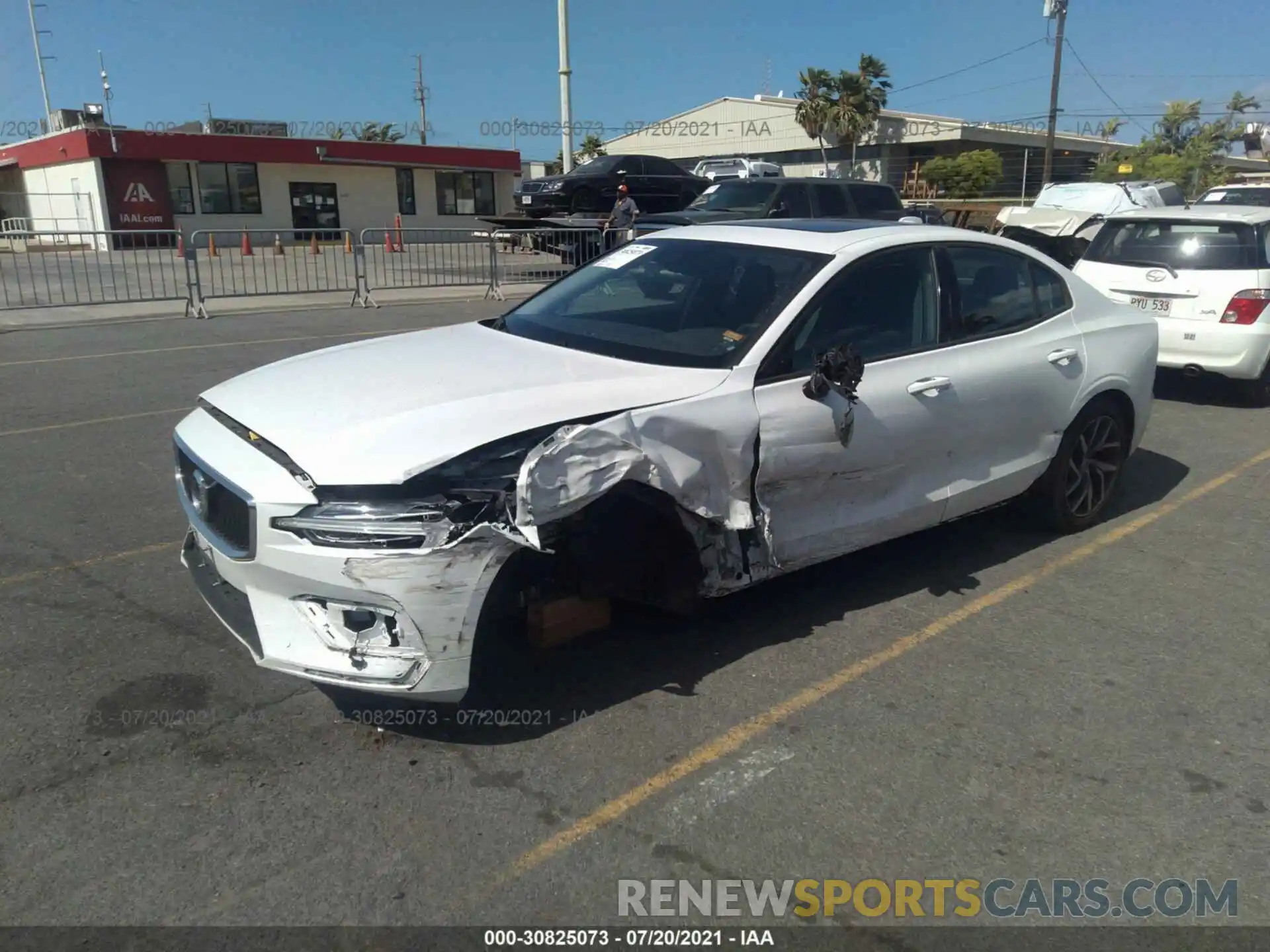 2 Photograph of a damaged car 7JR102FK3LG034696 VOLVO S60 2020