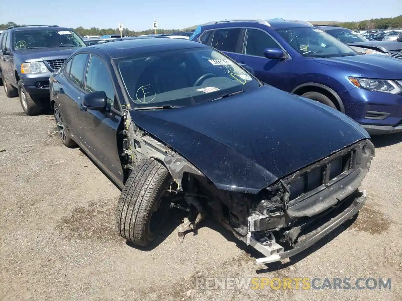 1 Photograph of a damaged car 7JR102FK5LG065450 VOLVO S60 2020