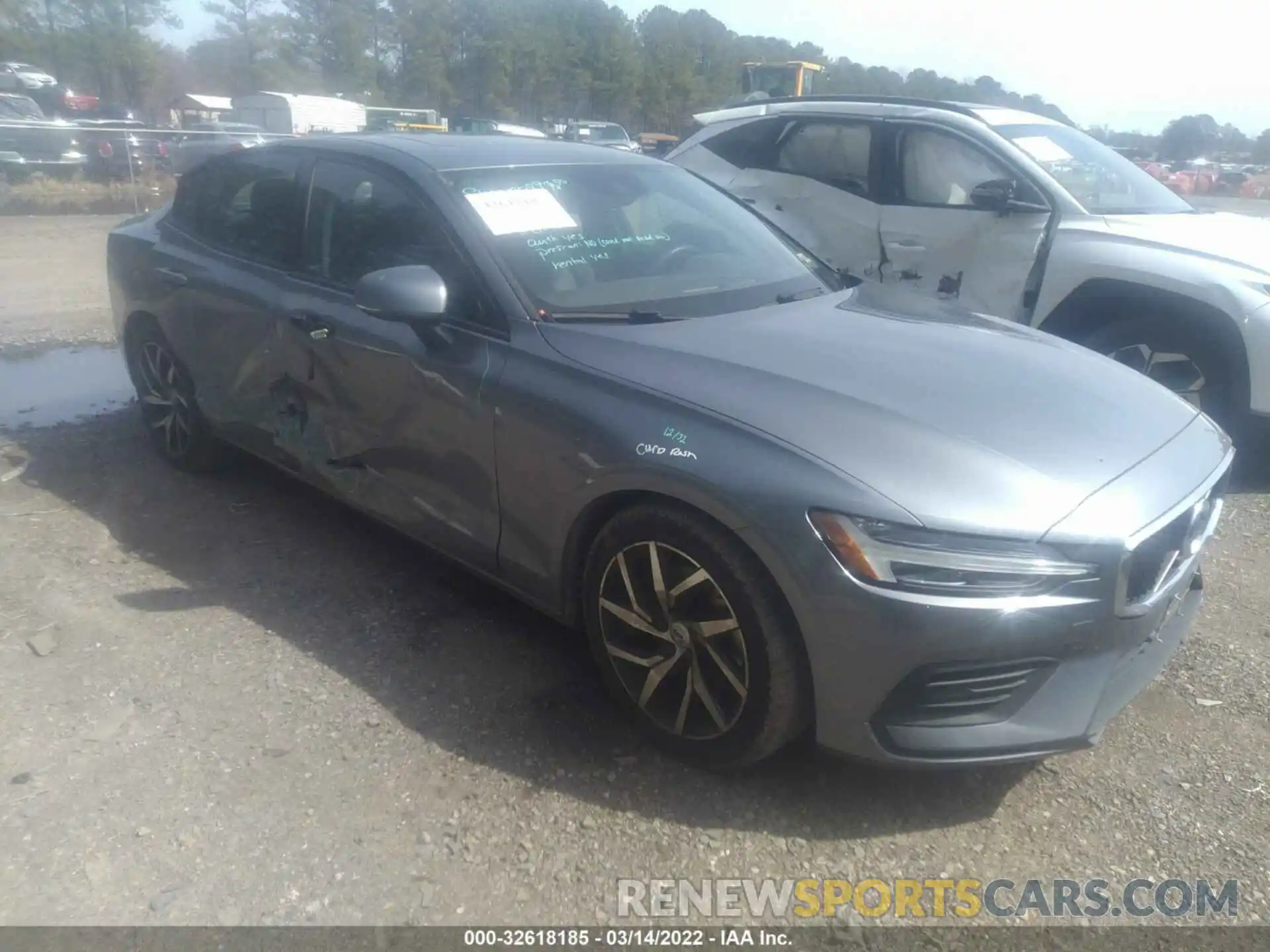 1 Photograph of a damaged car 7JR102FK7LG054417 VOLVO S60 2020