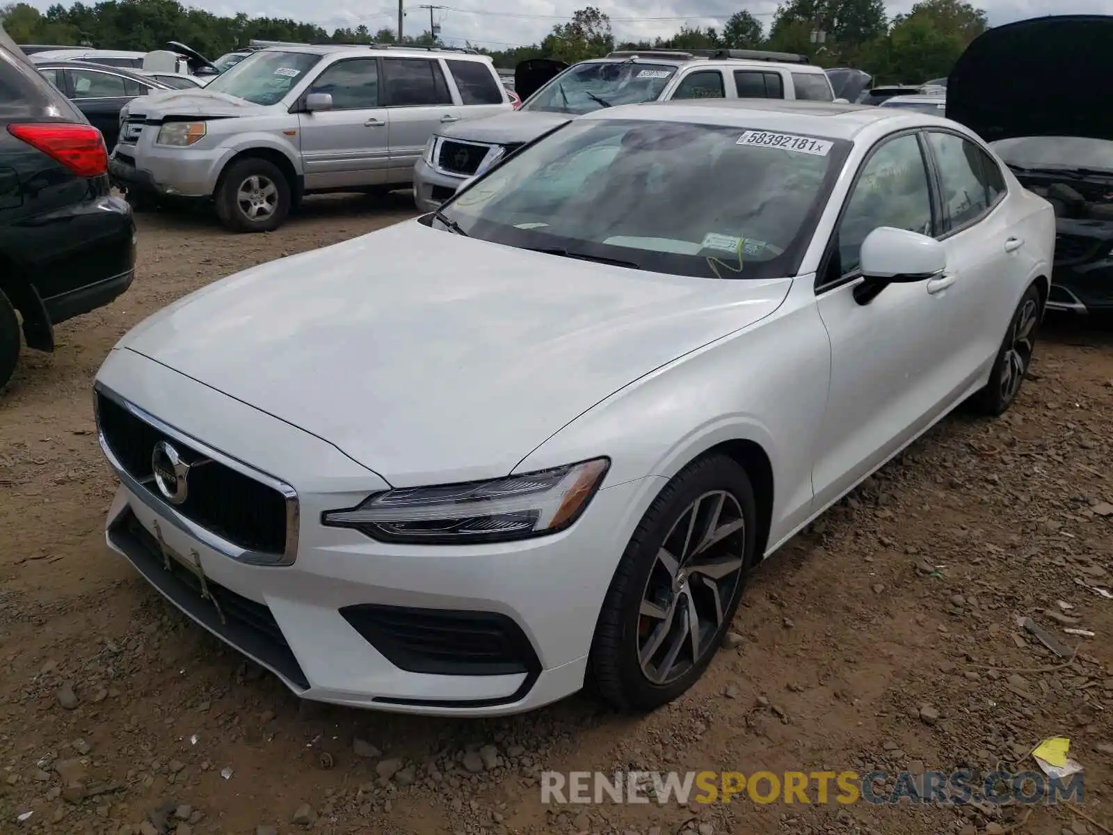 2 Photograph of a damaged car 7JR102FKXLG060454 VOLVO S60 2020