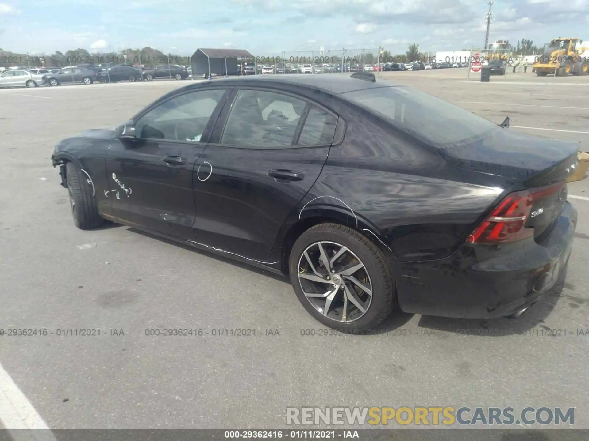 3 Photograph of a damaged car 7JR102FKXLG067002 VOLVO S60 2020