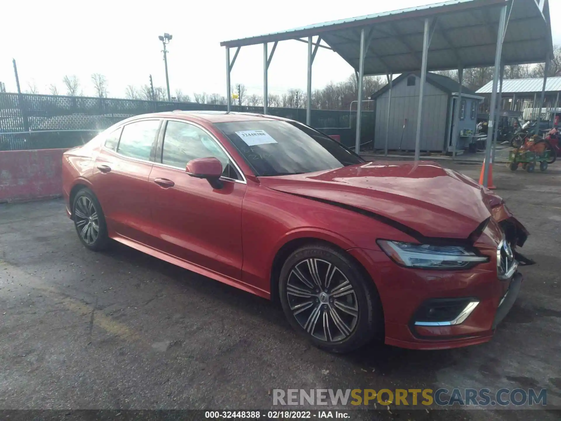 1 Photograph of a damaged car 7JR102FL6LG031798 VOLVO S60 2020