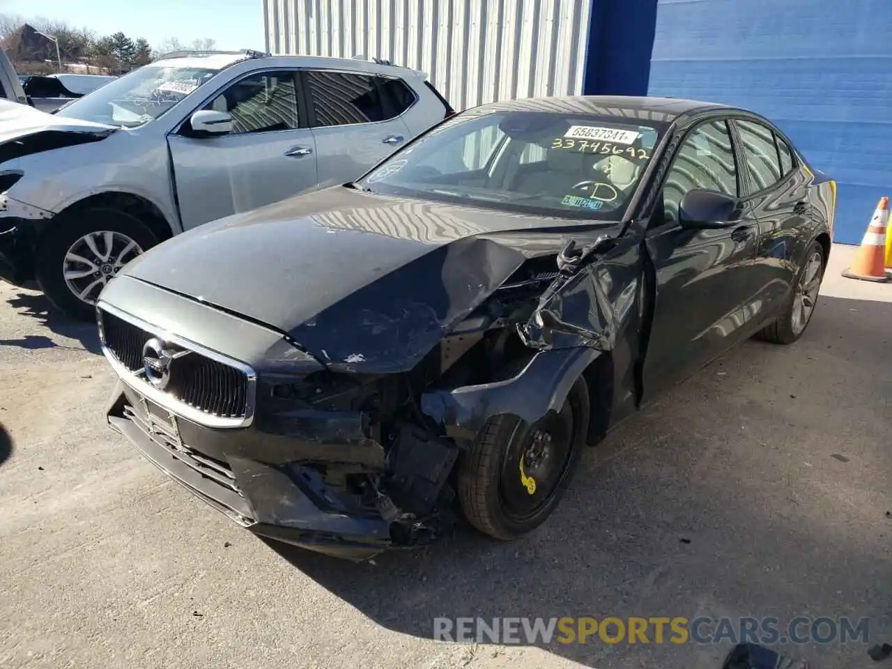 2 Photograph of a damaged car 7JRA22TK1LG043539 VOLVO S60 2020