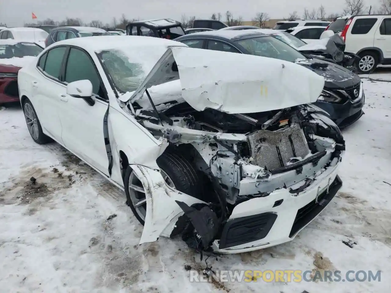 1 Photograph of a damaged car 7JRA22TK2LG067946 VOLVO S60 2020