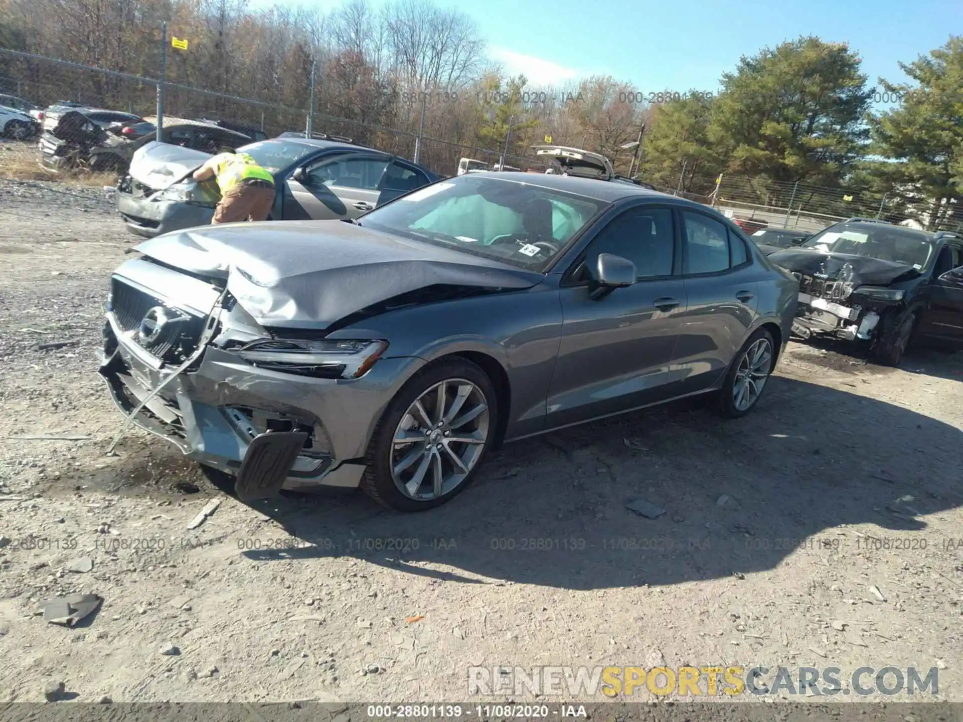 2 Photograph of a damaged car 7JRA22TK5LG050610 VOLVO S60 2020