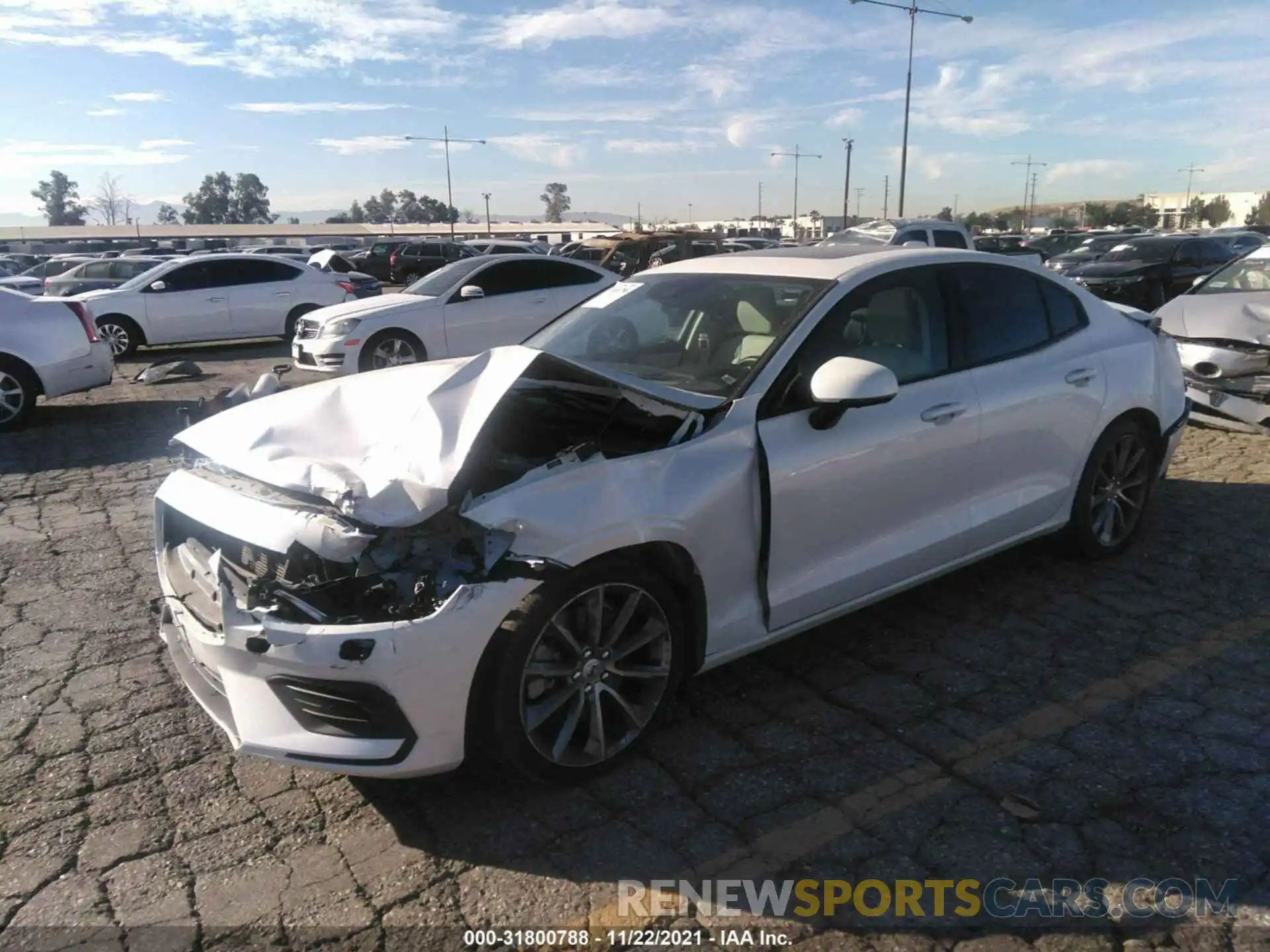 2 Photograph of a damaged car 7JRA22TK6LG031743 VOLVO S60 2020