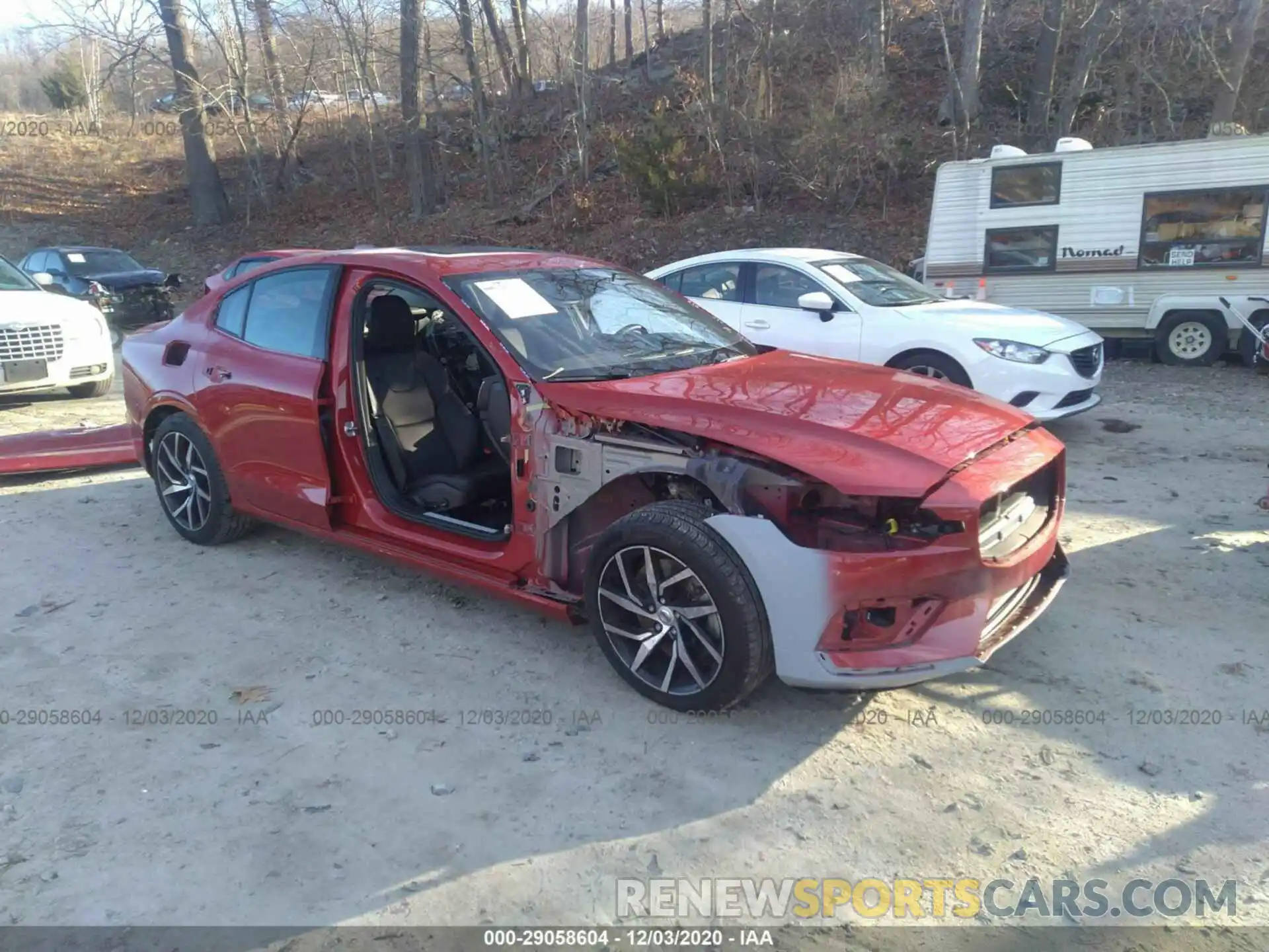 1 Photograph of a damaged car 7JRA22TK7LG045702 VOLVO S60 2020