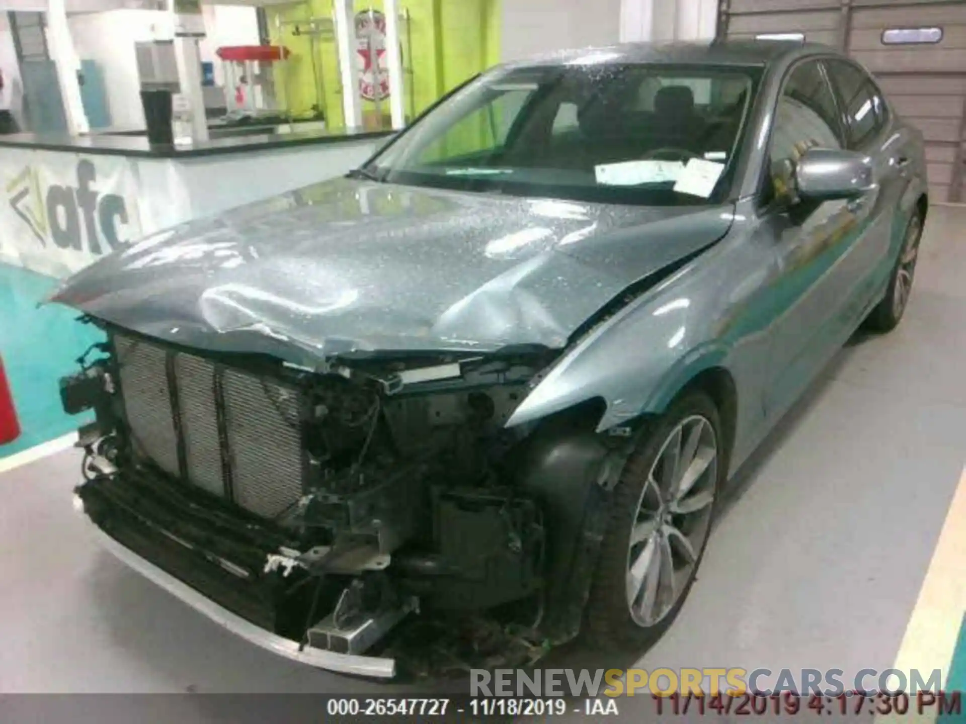 1 Photograph of a damaged car 7JRA22TKXLG040137 VOLVO S60 2020