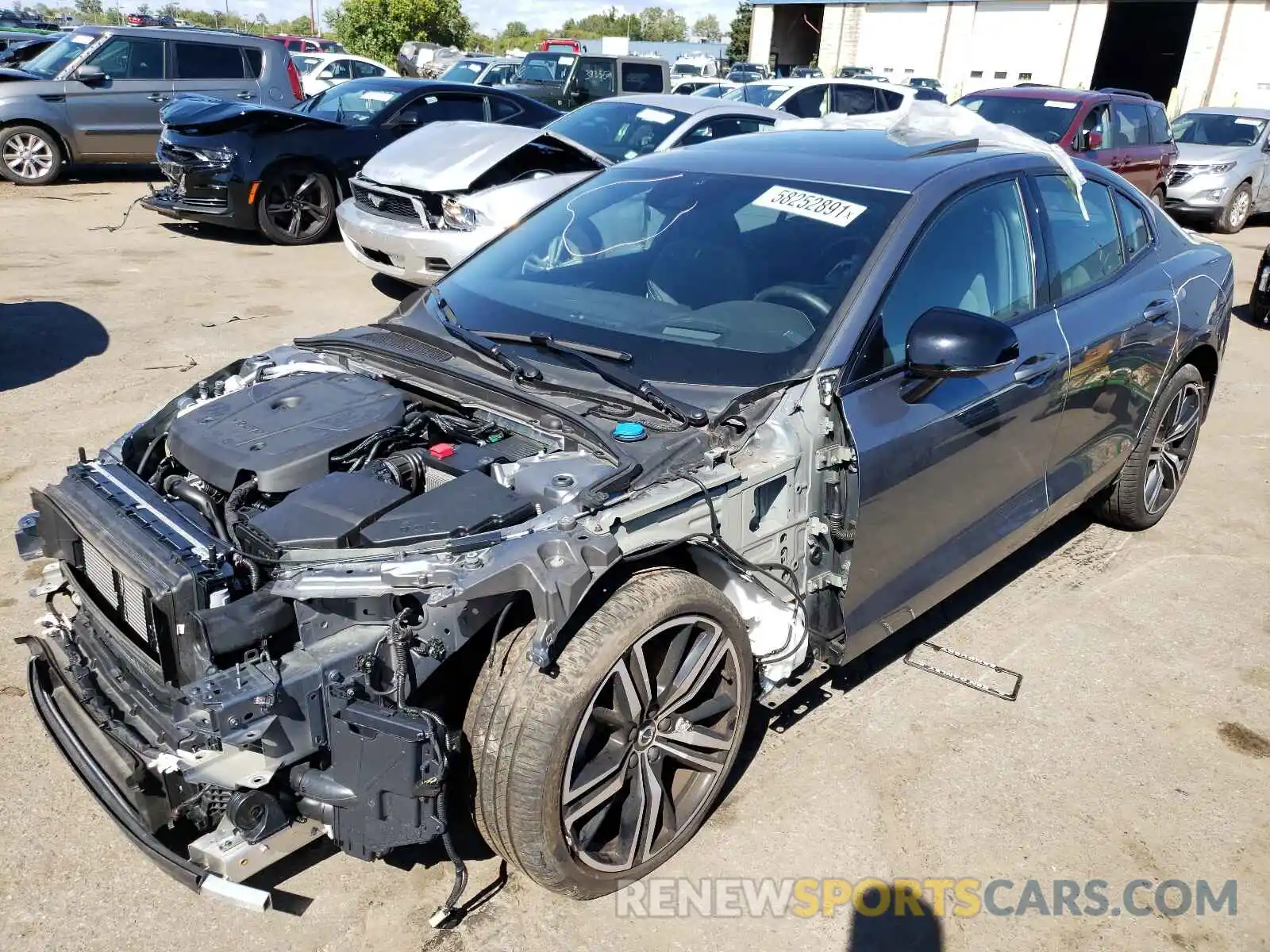 2 Photograph of a damaged car 7JRA22TM8LG030465 VOLVO S60 2020